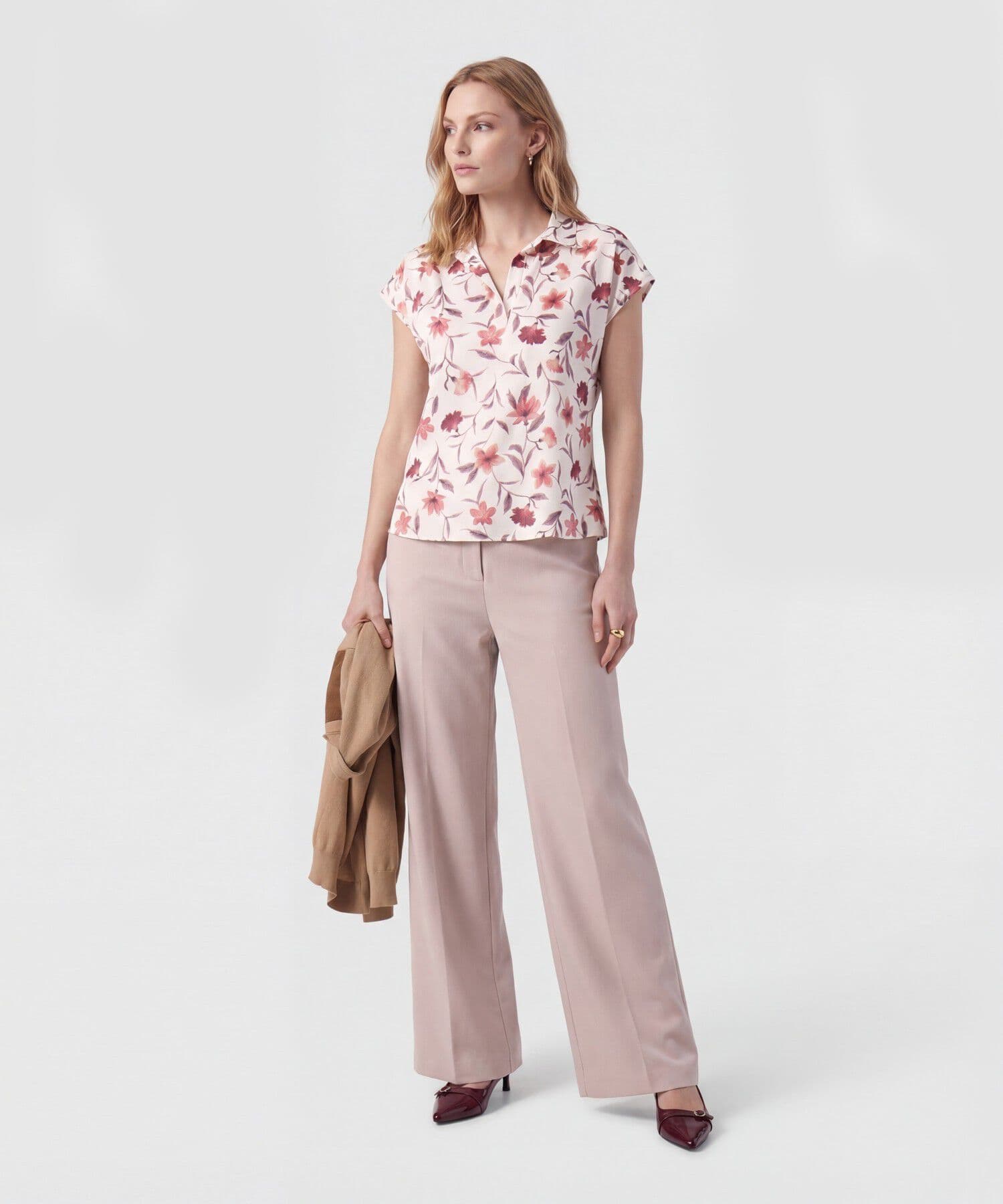 Blusa Lumbre Edición Lino blanco para mujer, vista 2