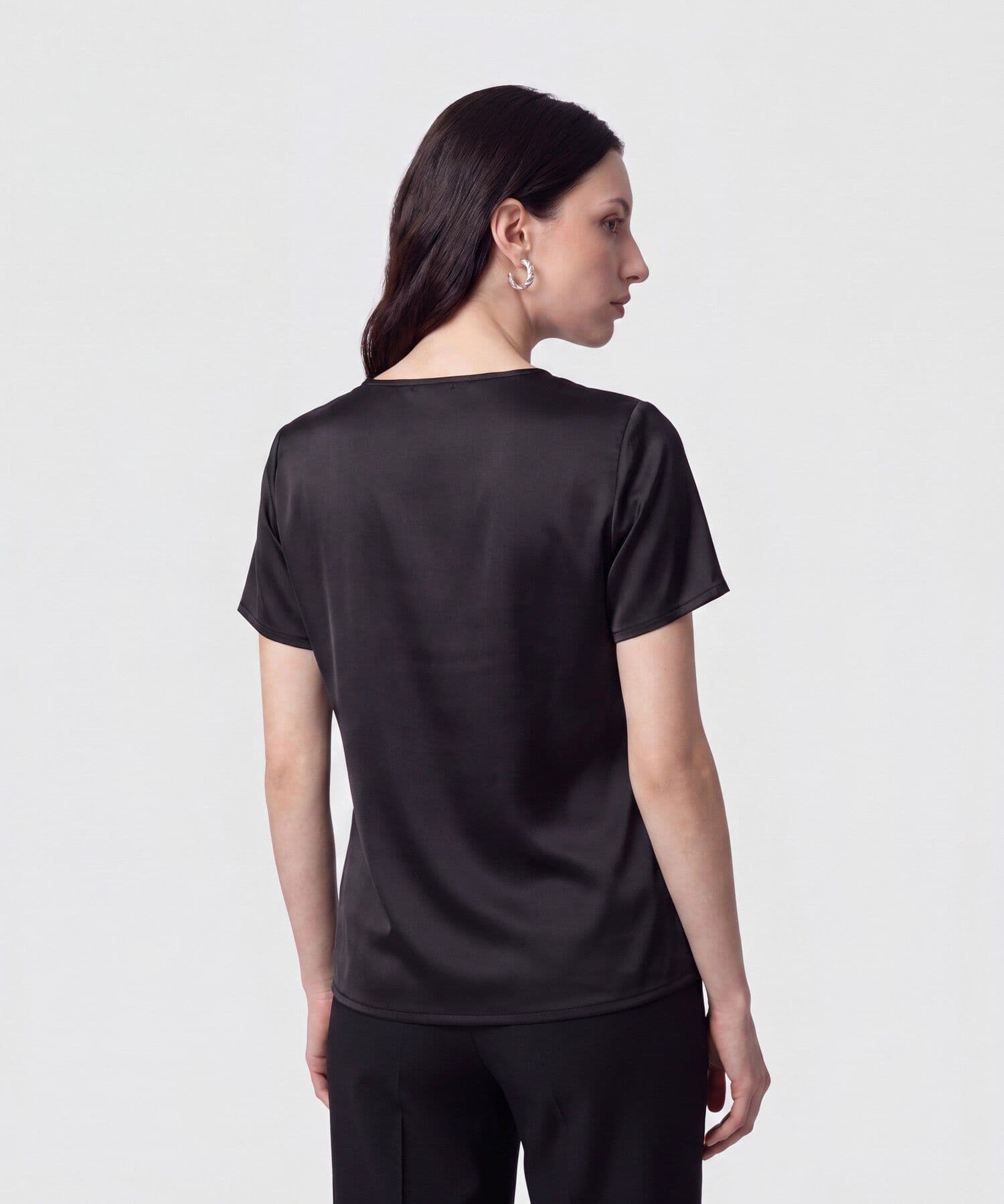 Blusa Salina Ligero negro para mujer, vista 4