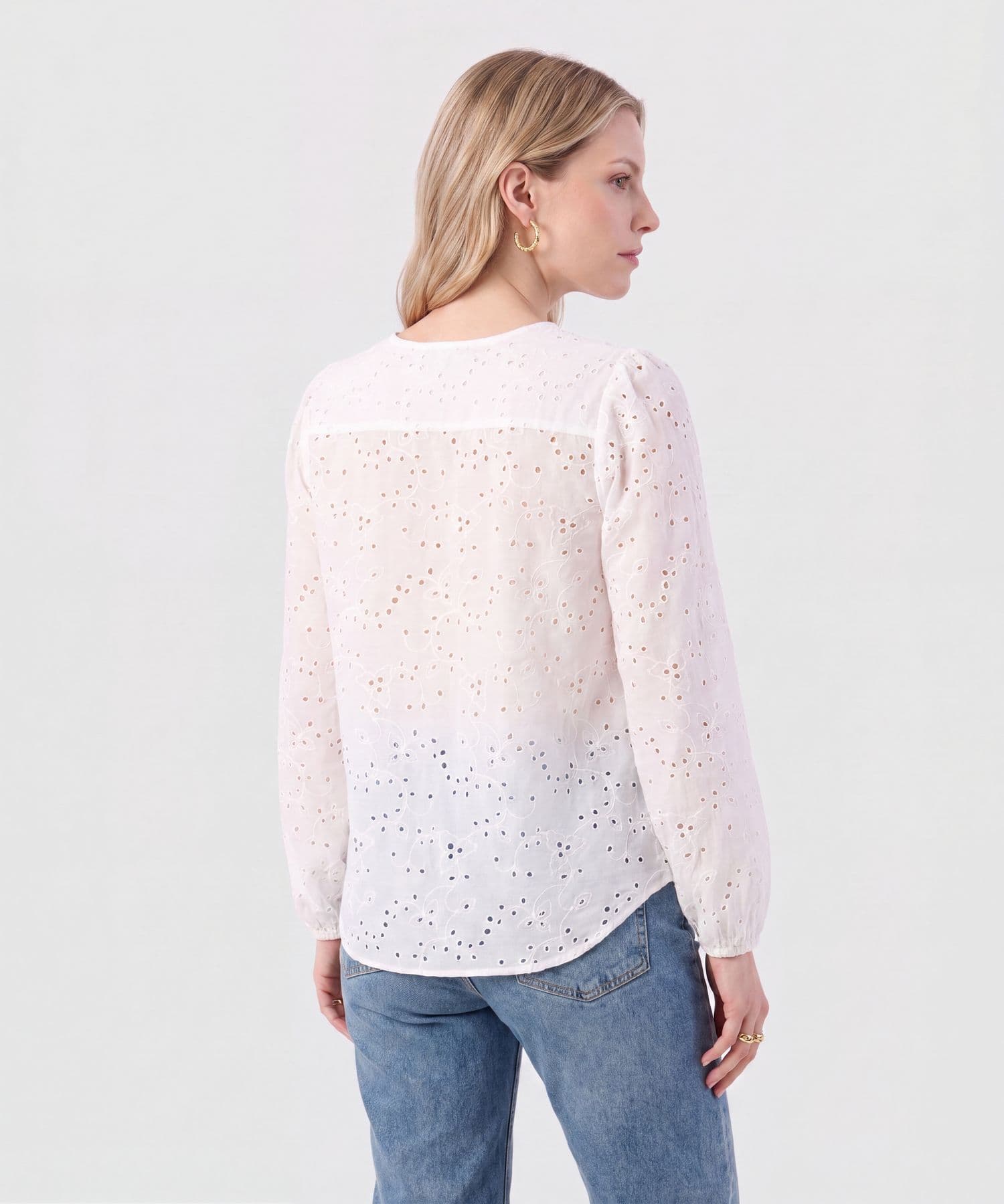 Blusa Julieta Suave blanco para mujer, vista 4