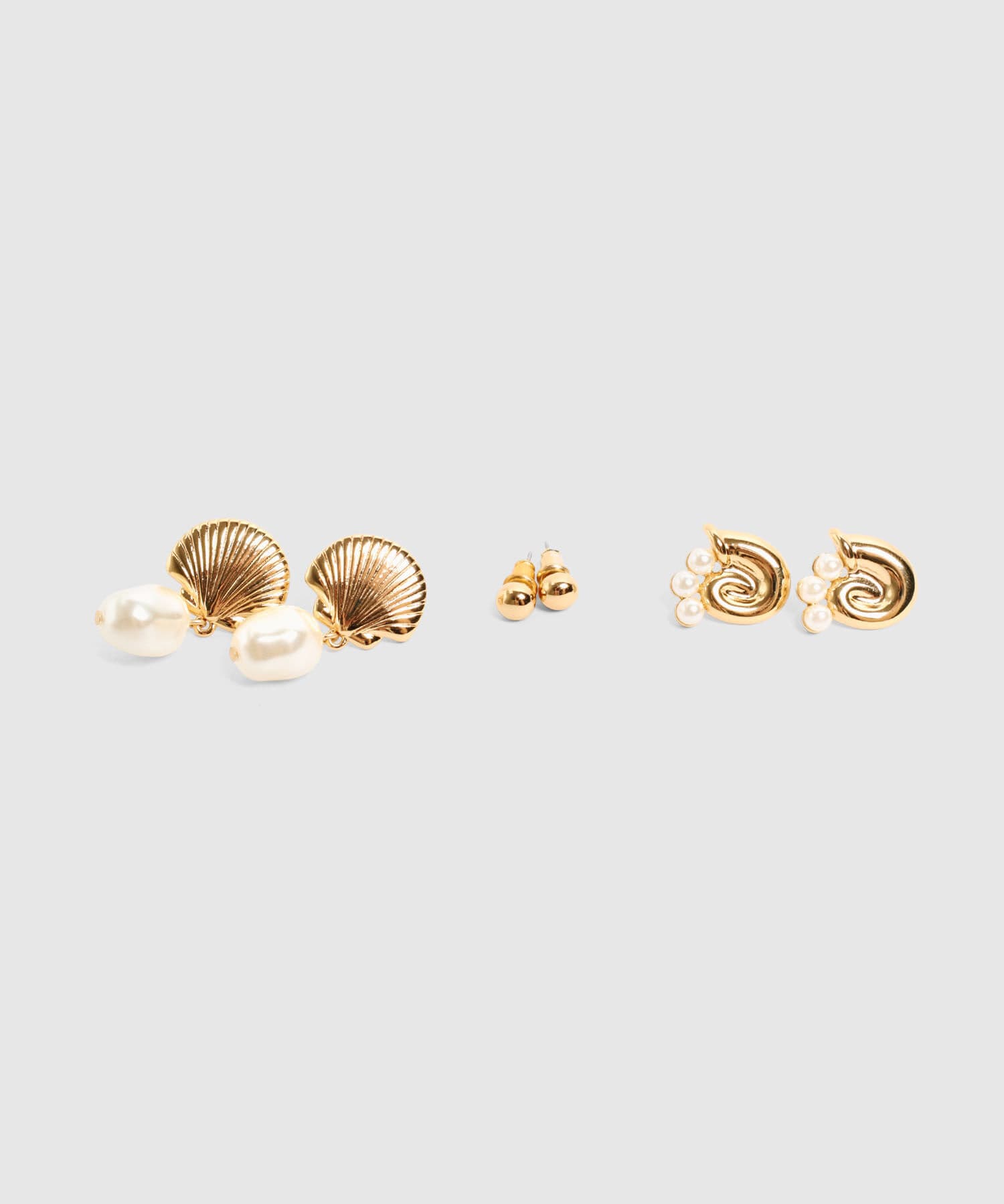 Aretes Guayacán Edición Índigo dorado para mujer, vista 3