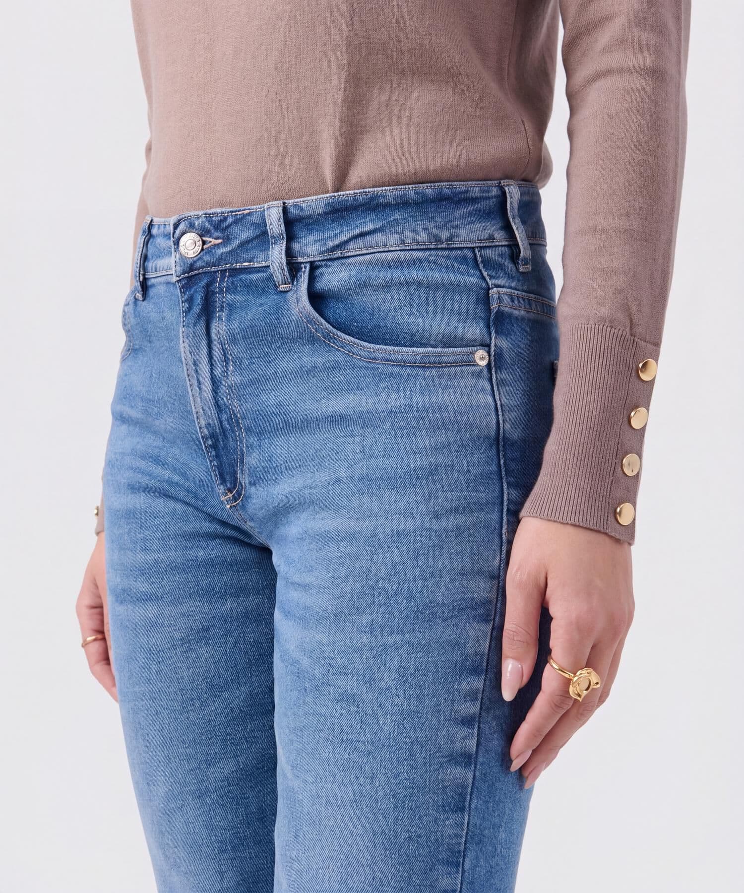 Jean Ámbar Natural azul marino para mujer, vista 3