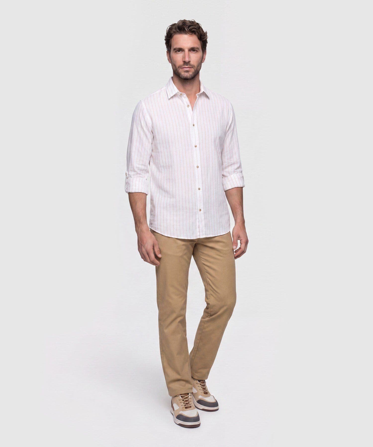 Camisa Litoral de Viaje blanco para hombre, vista 2
