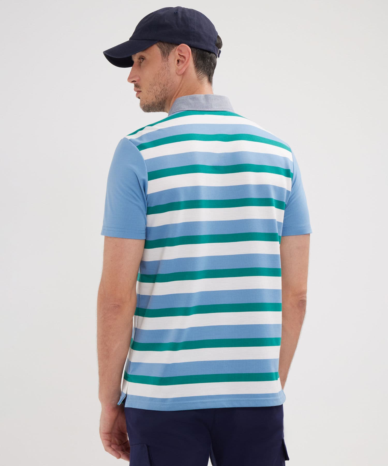 Polo Selva Clásico azul marino para hombre, vista 4