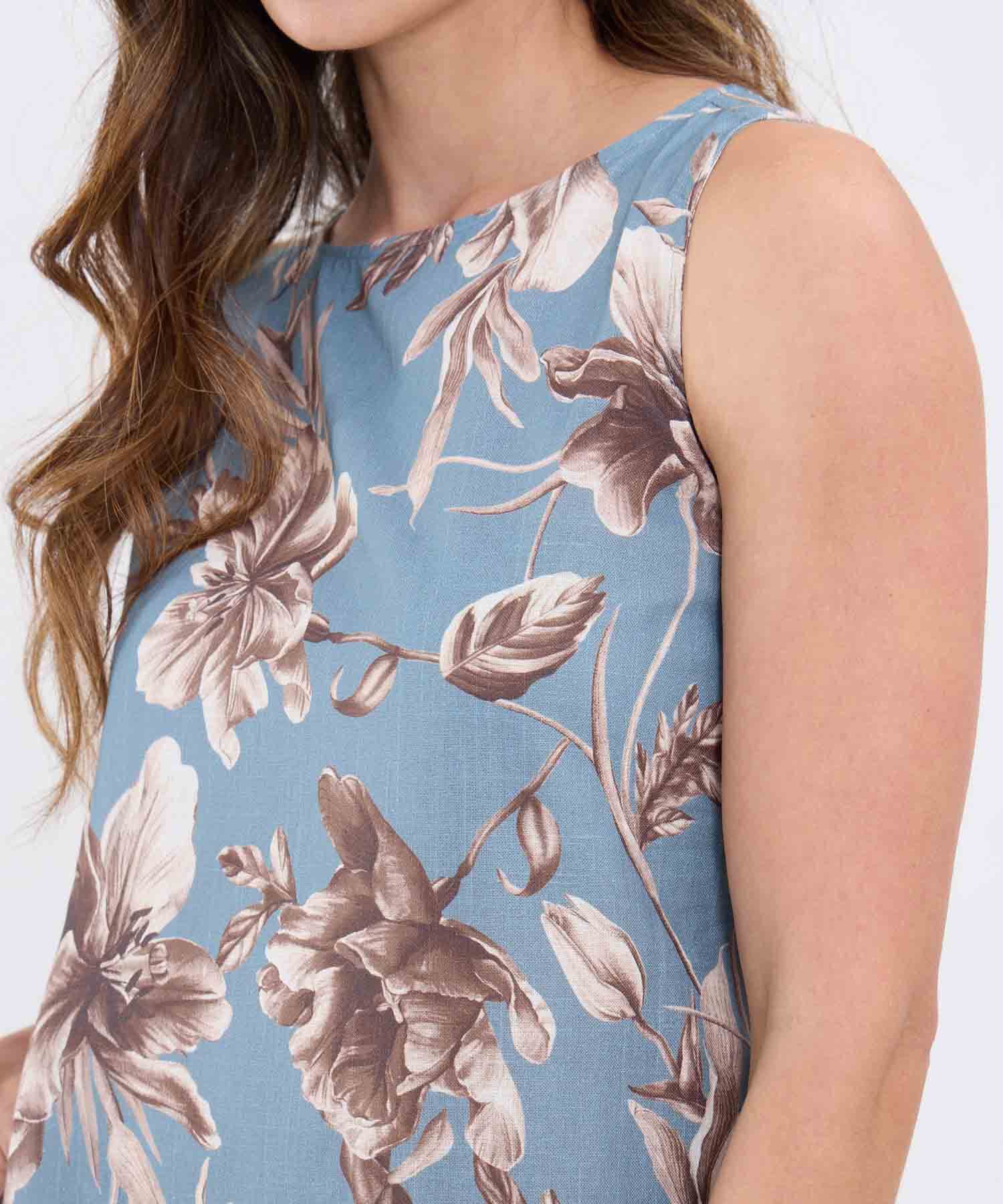 Vestido Cedro Sastre azul marino para mujer, vista 3