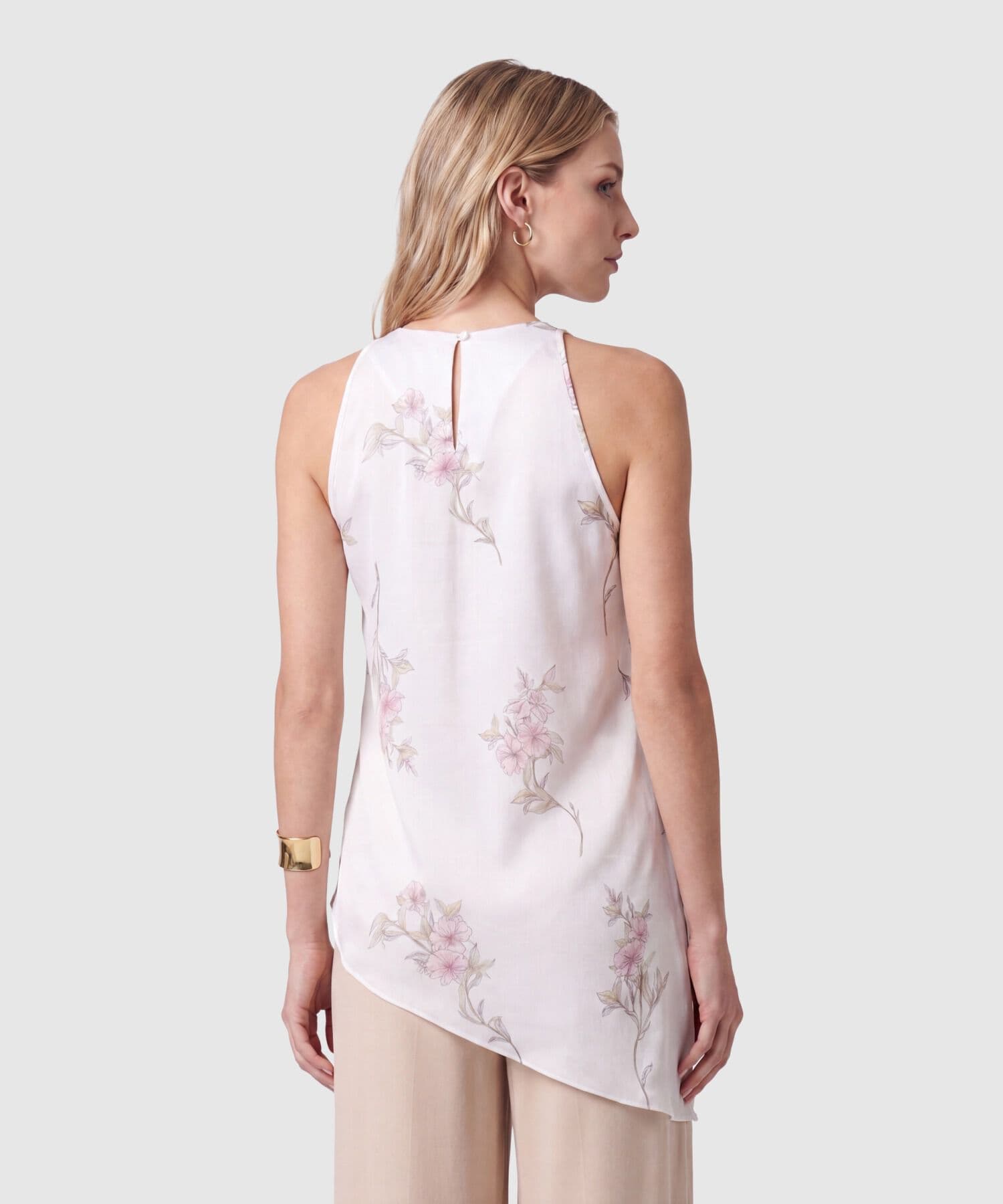 Blusa Salina Natural blanco para mujer, vista 4