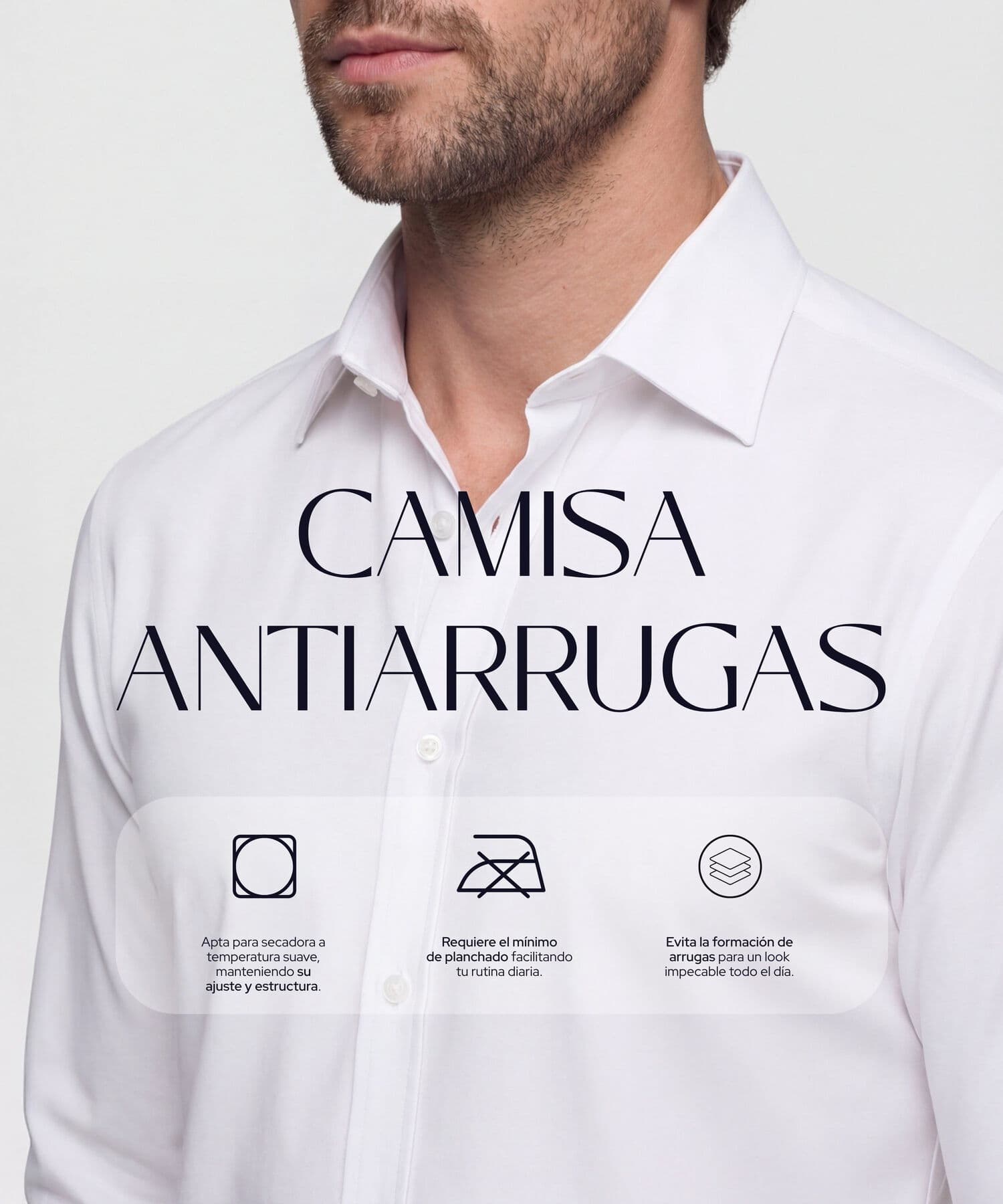 Camisa Candelaria Urbano azul marino para hombre, vista 5