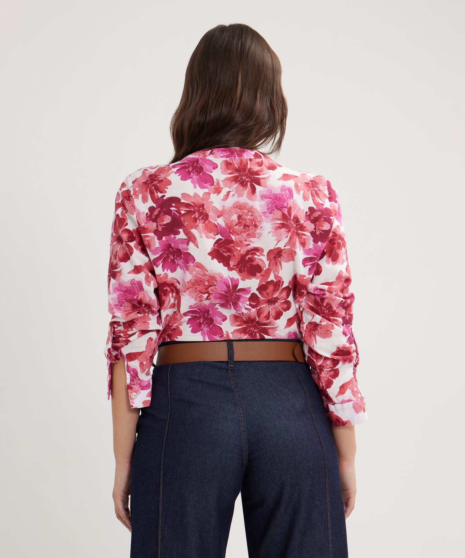 Blusa Siena Edición Índigo marfil para mujer, vista 4