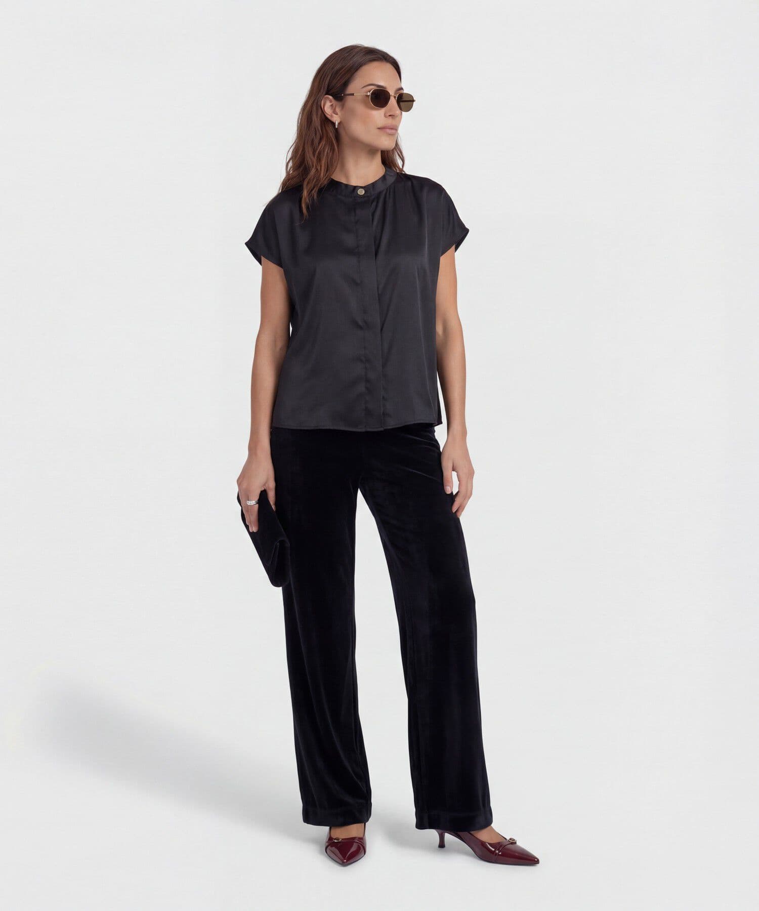 Blusa Cobalto Sastre negro para mujer, vista 2