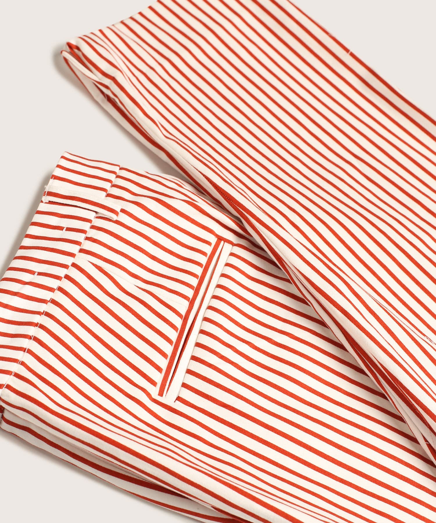 Pantalón Palma Edición Lino rojo granada para mujer, vista 3