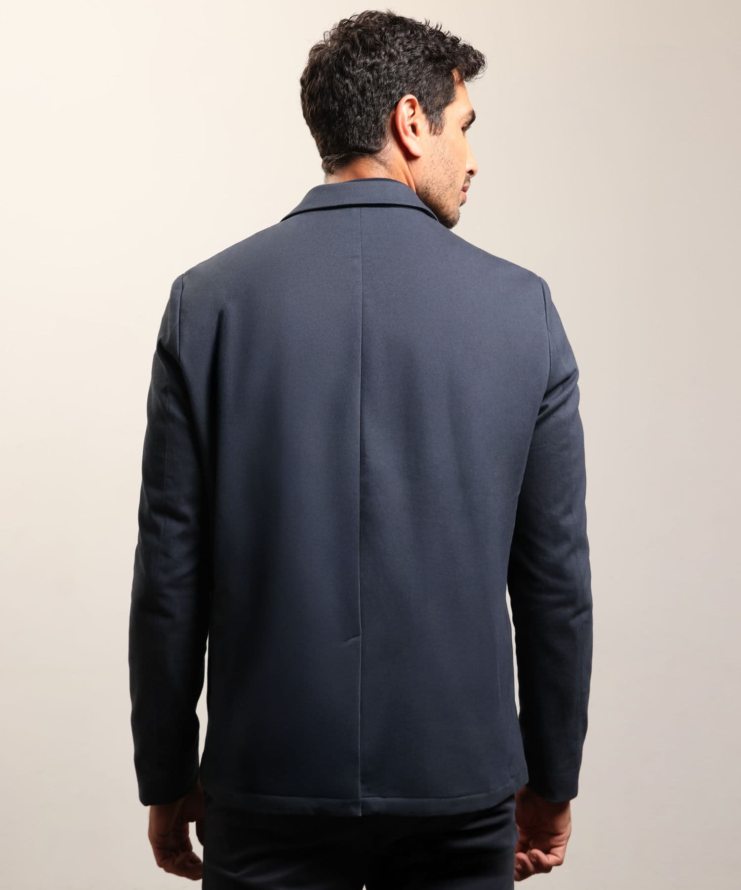 Chaqueta Isadora Minimalista azul marino para hombre, vista 4