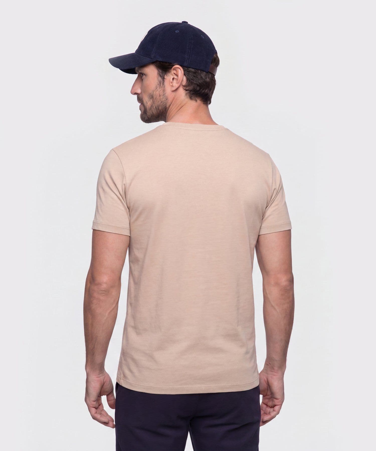 Camiseta Lumbre Ligero café para hombre, vista 4
