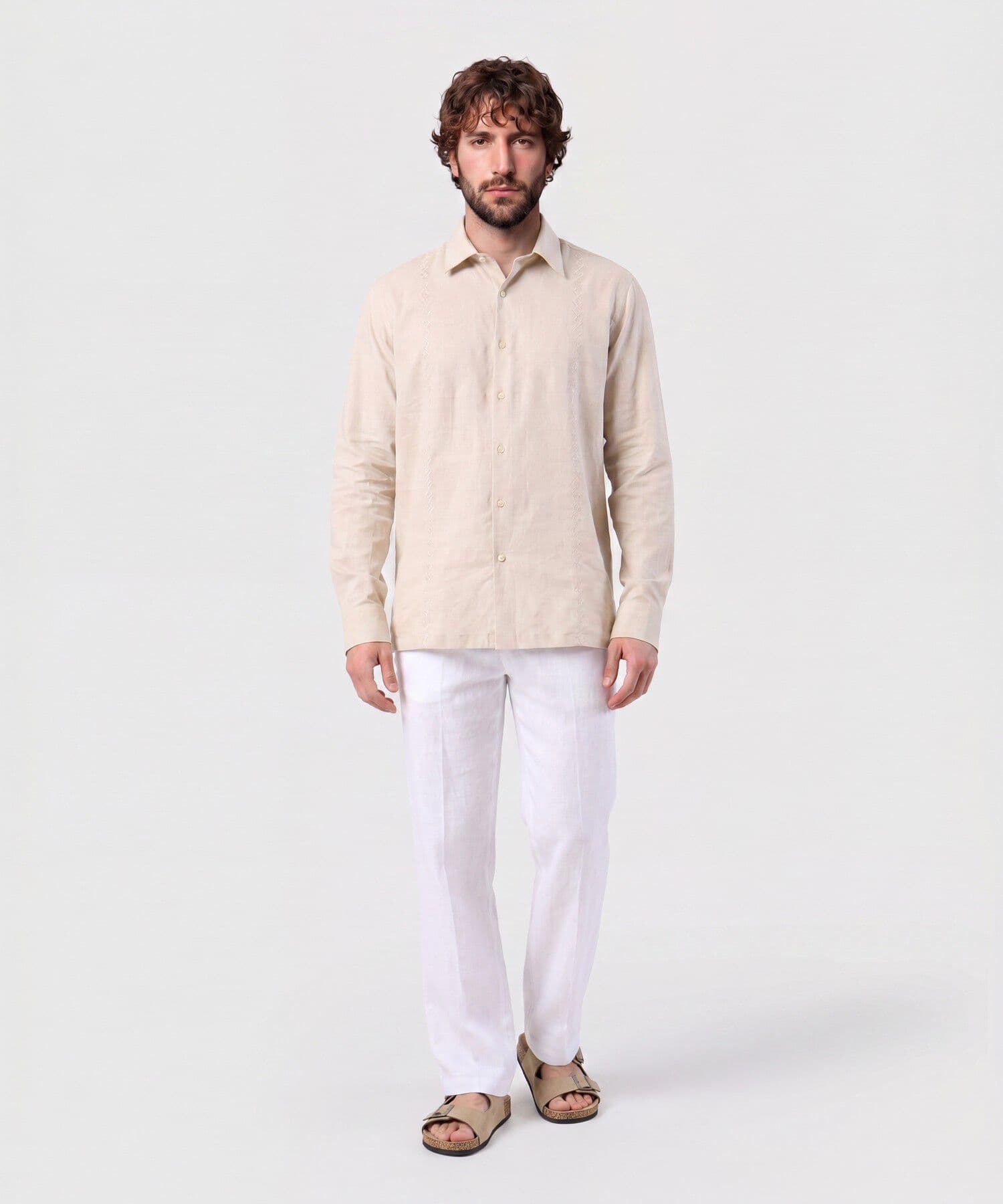 Pantalón Río Esencial blanco para hombre, vista 2