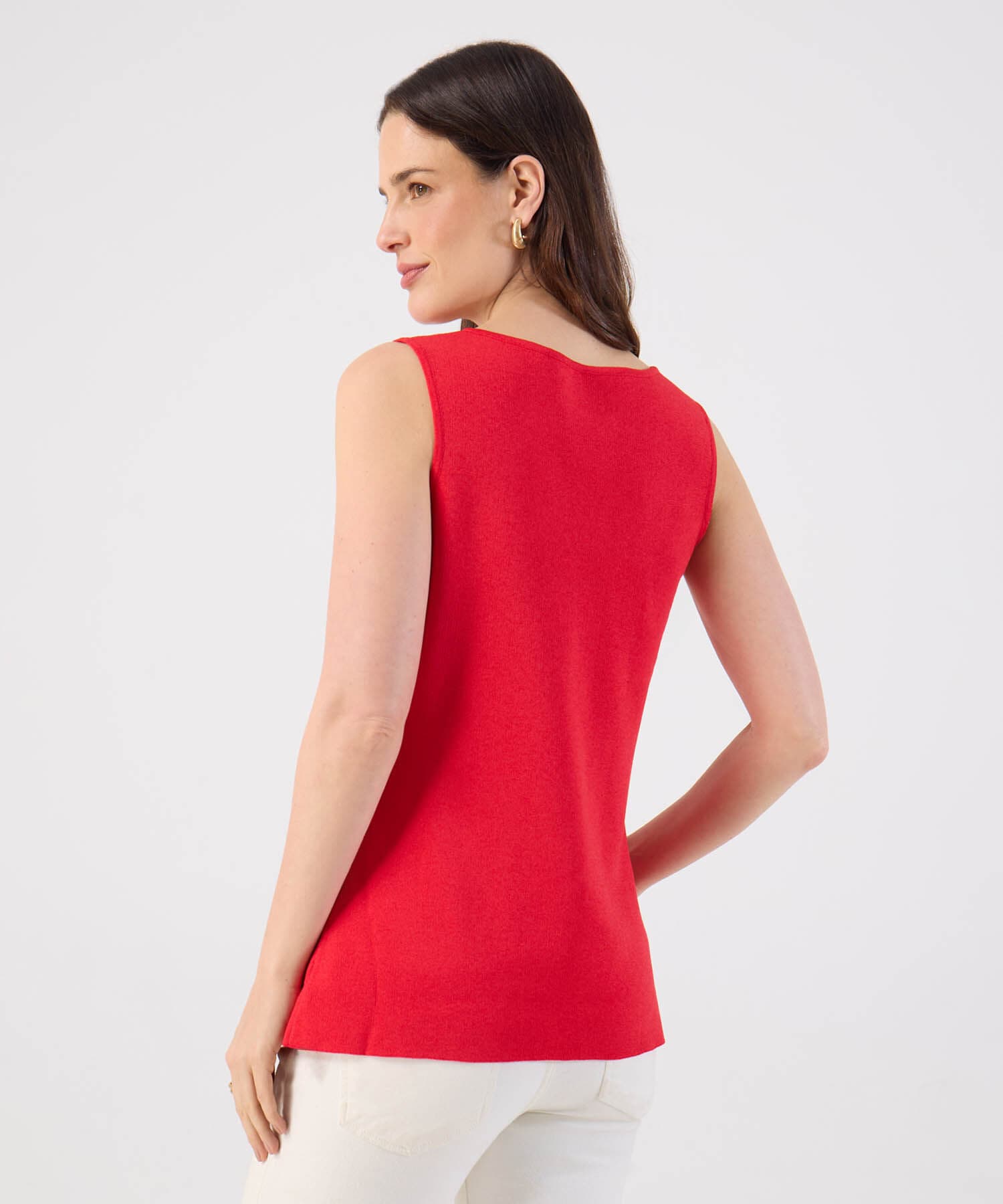 Buzo Serena Esencial rojo granada para mujer, vista 4