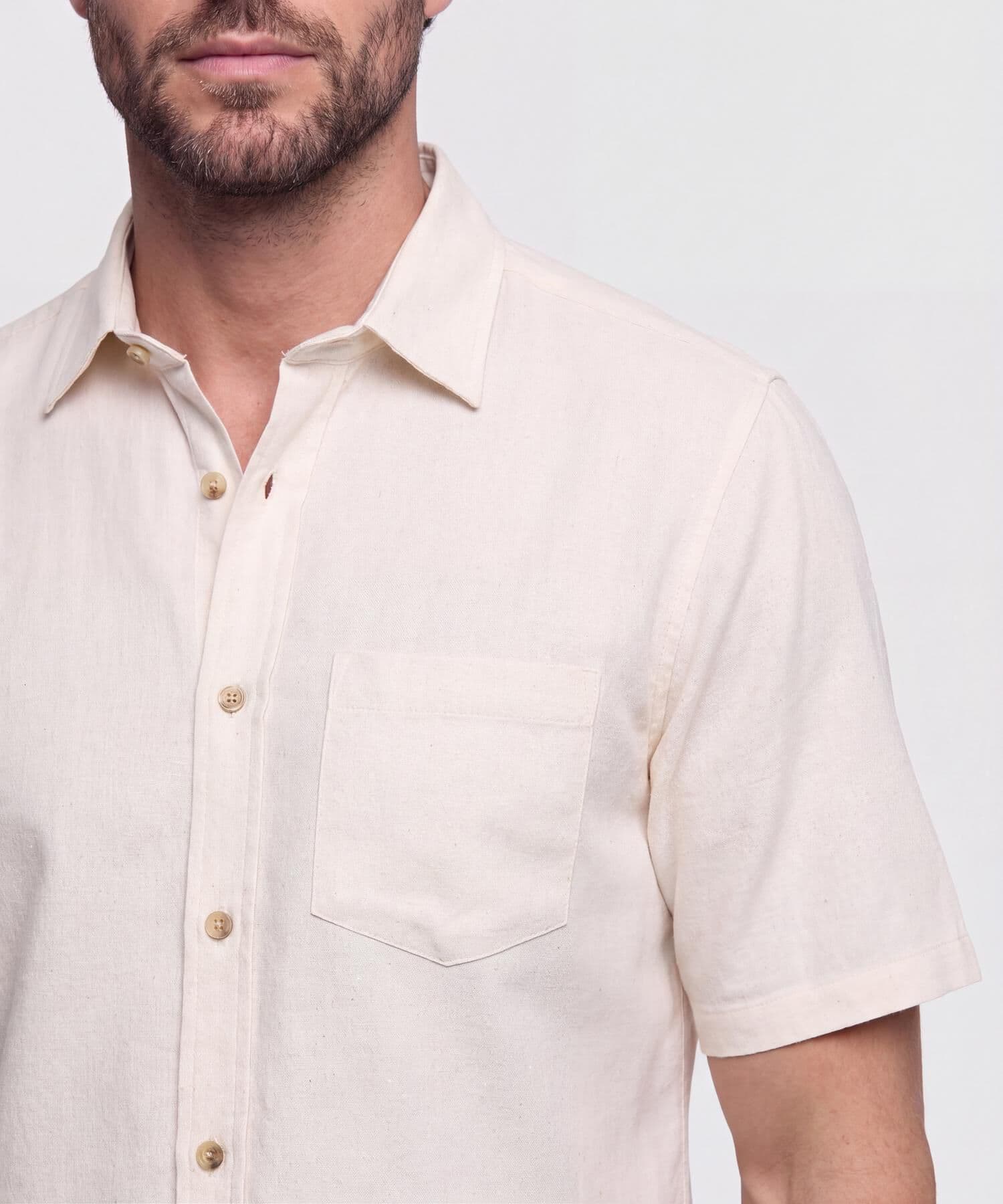 Camisa Violeta Minimalista arena para hombre, vista 3