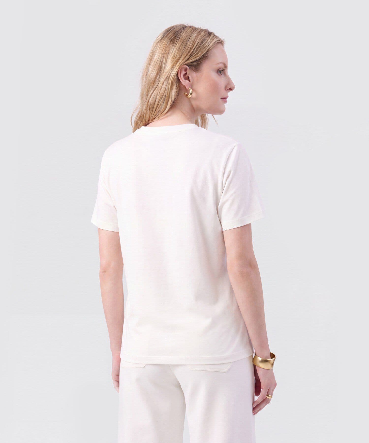 Camiseta Valle de Ciudad blanco para mujer, vista 4