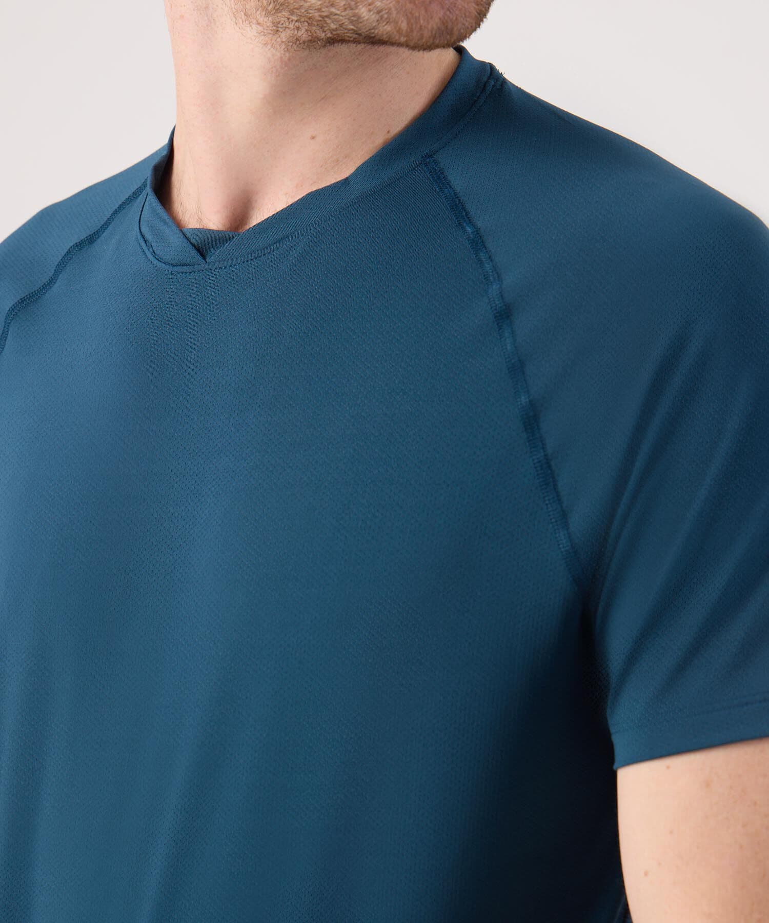 Camiseta Sabana de Ciudad azul marino para hombre, vista 3
