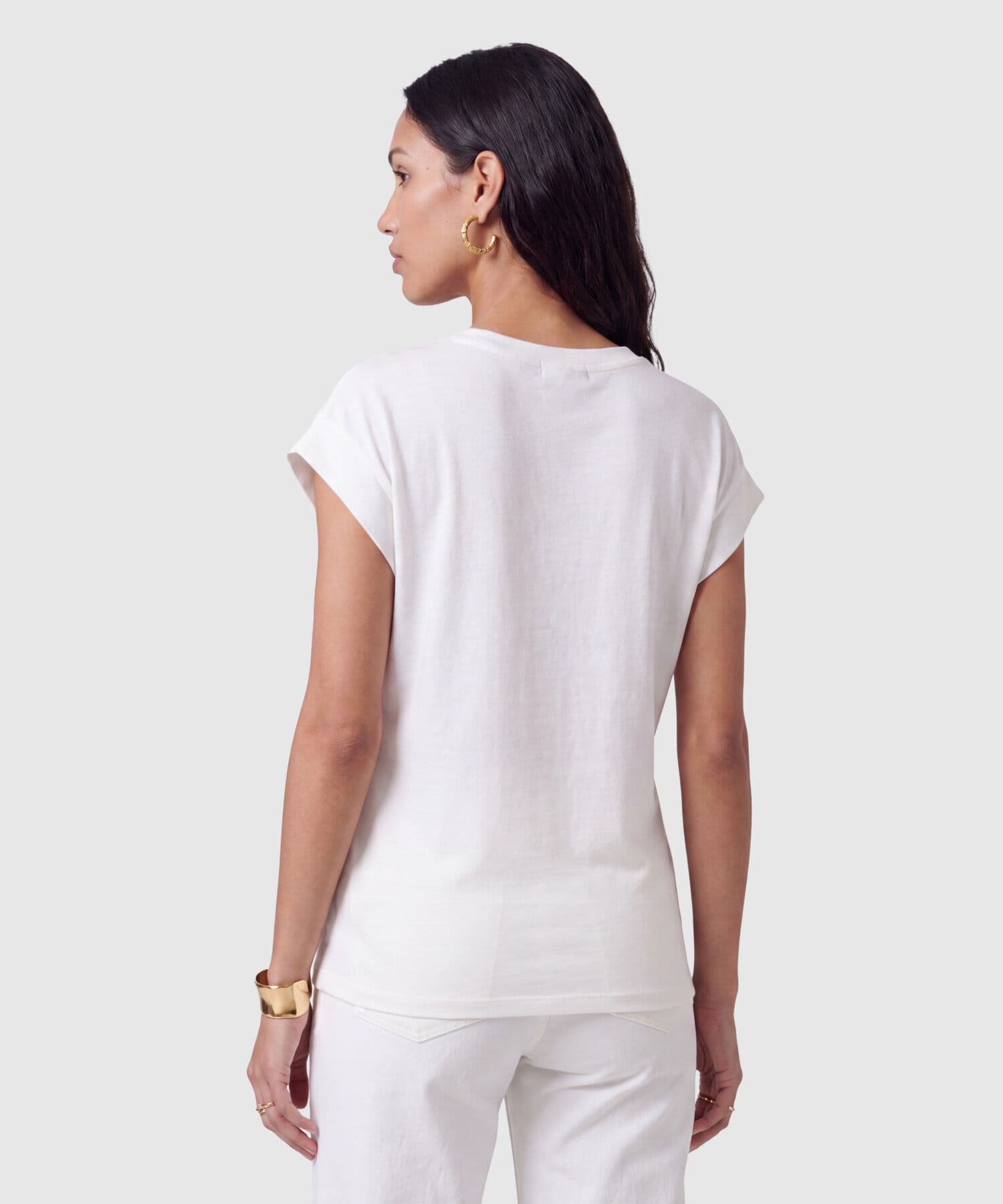 Camiseta Río Esencial blanco para mujer, vista 4