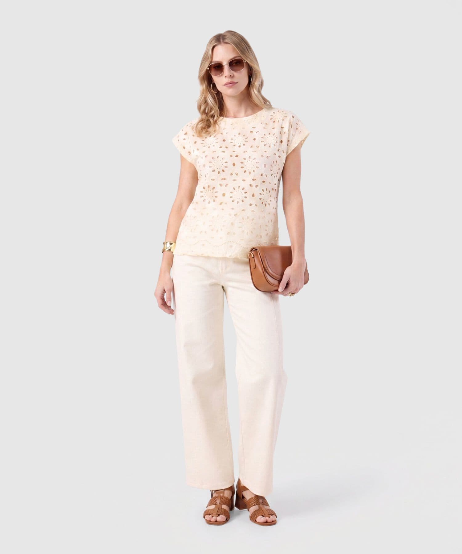 Pantalón Laguna Esencial azul índigo para mujer, vista 2
