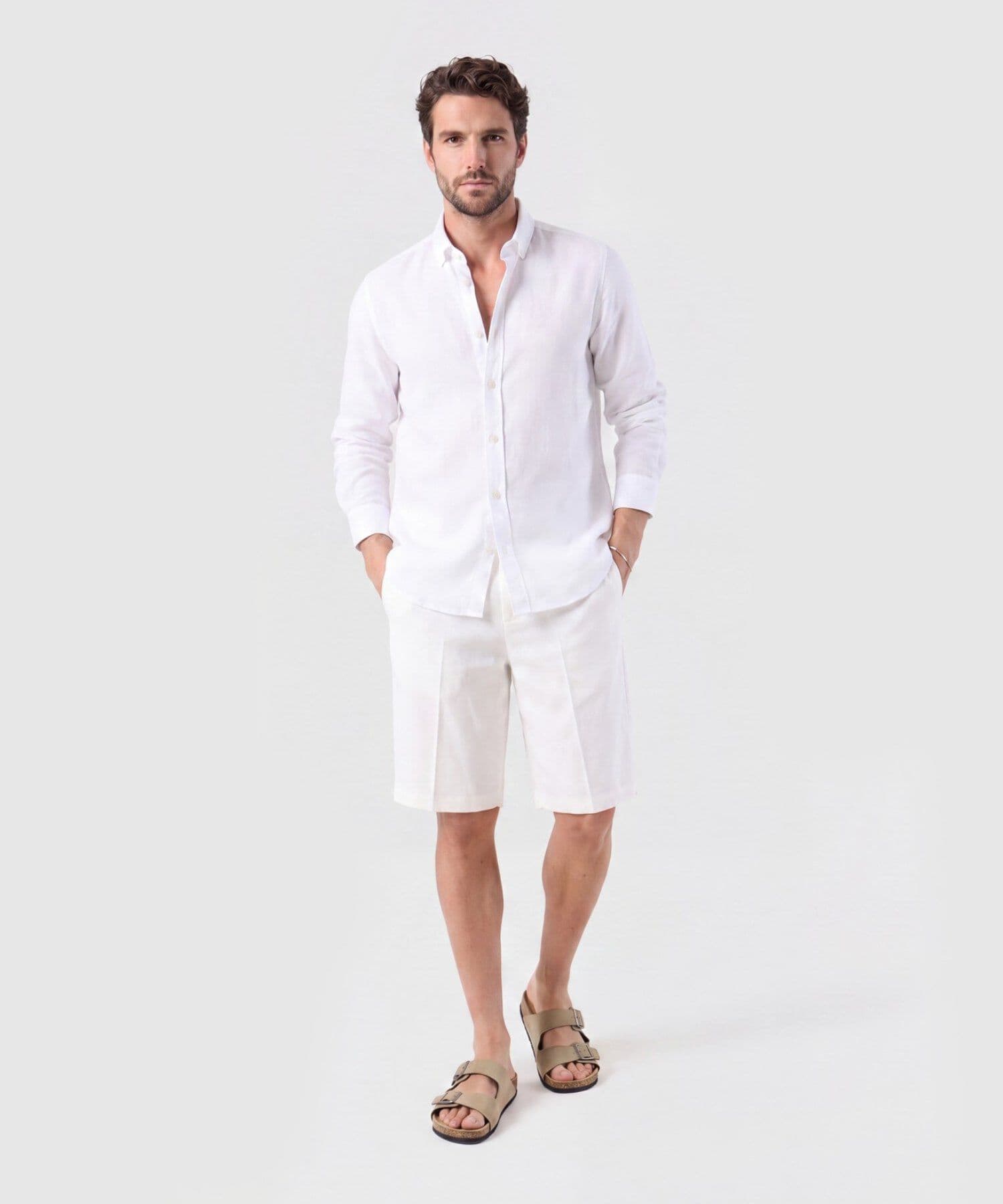 Camisa Serena Natural blanco para hombre, vista 2