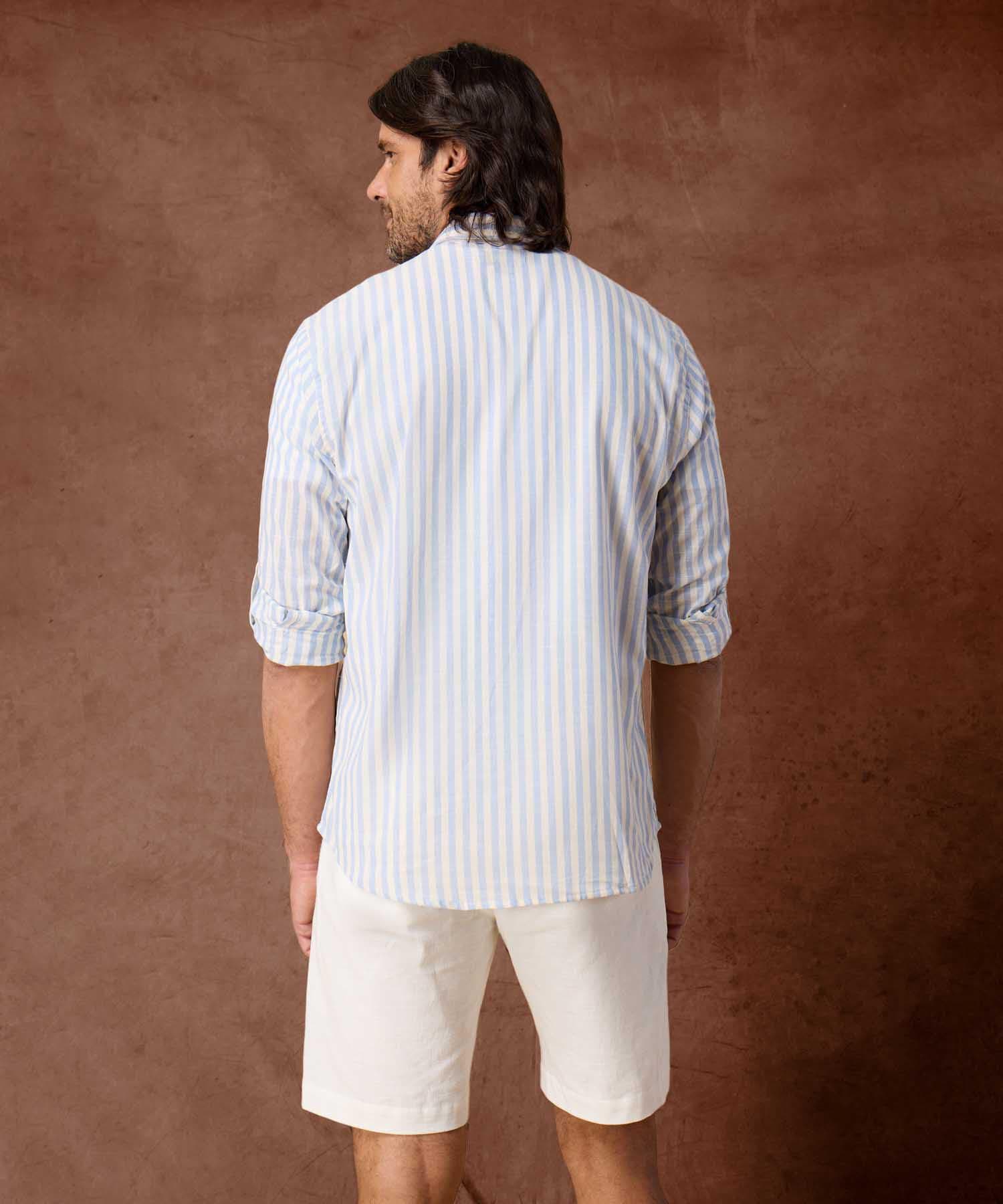 Camisa Elisa Relajado azul marino para hombre, vista 5