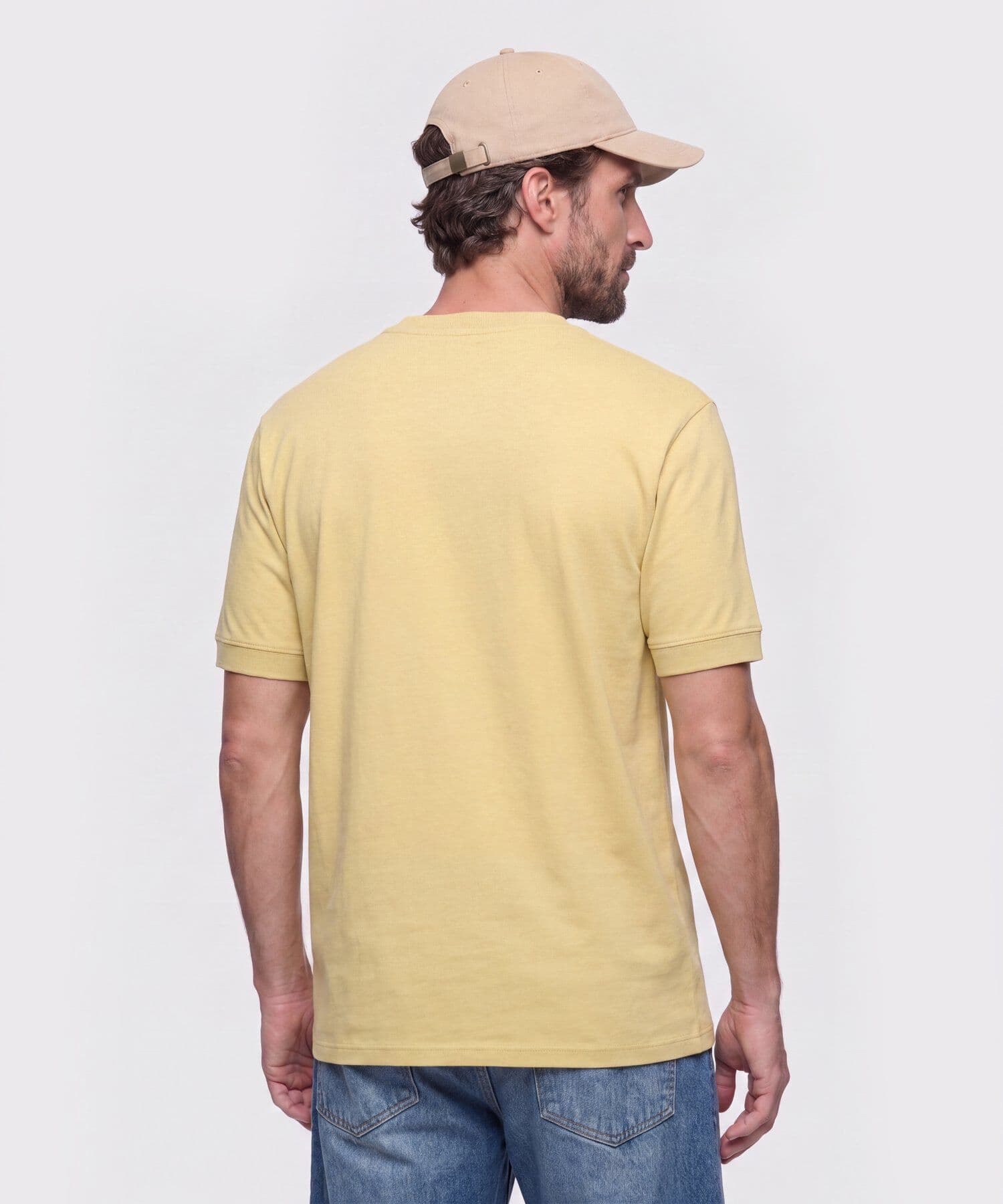 Camiseta Guayacán Minimalista azul marino para hombre, vista 4