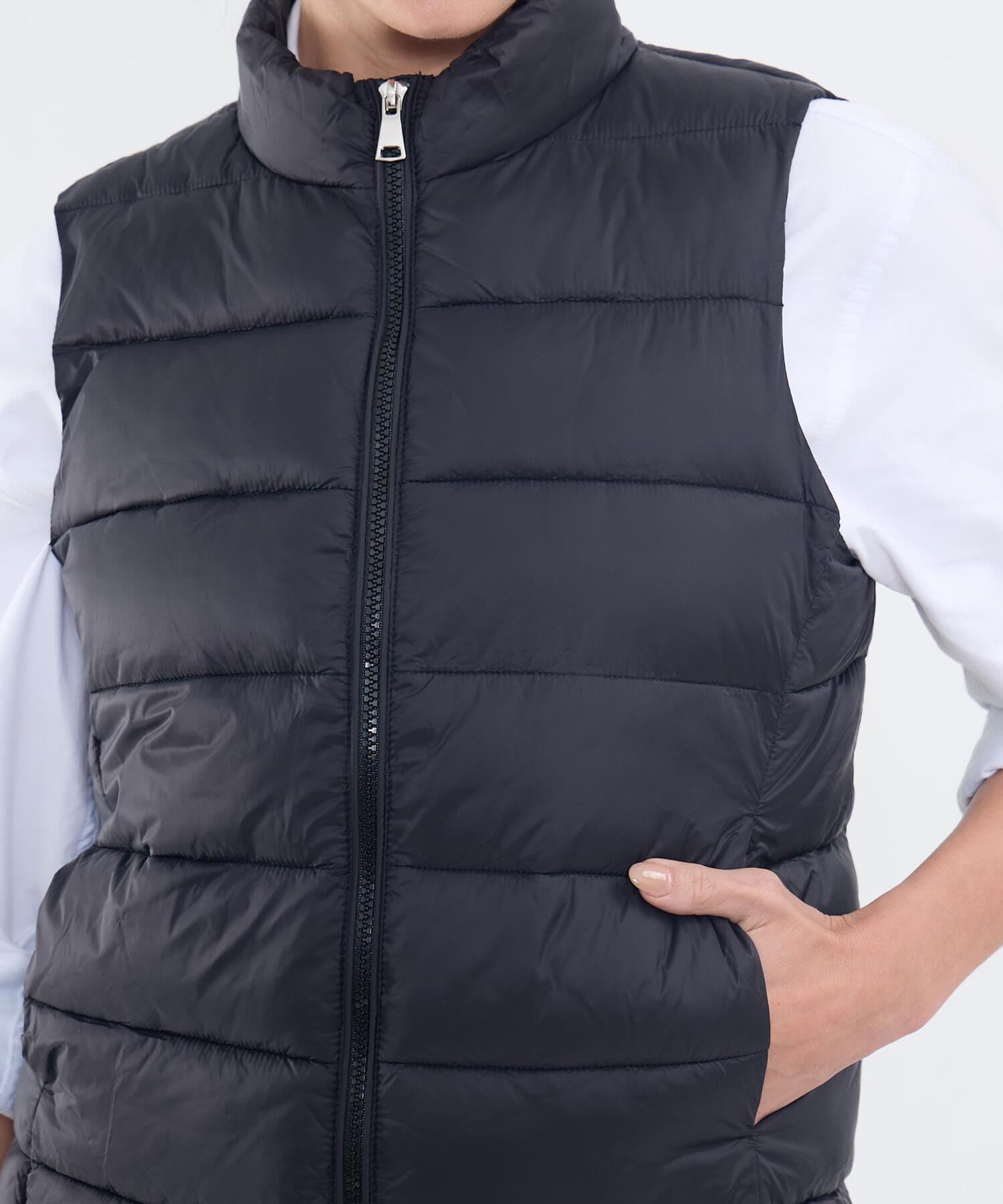 Buzo Sabana Relajado negro para mujer, vista 3