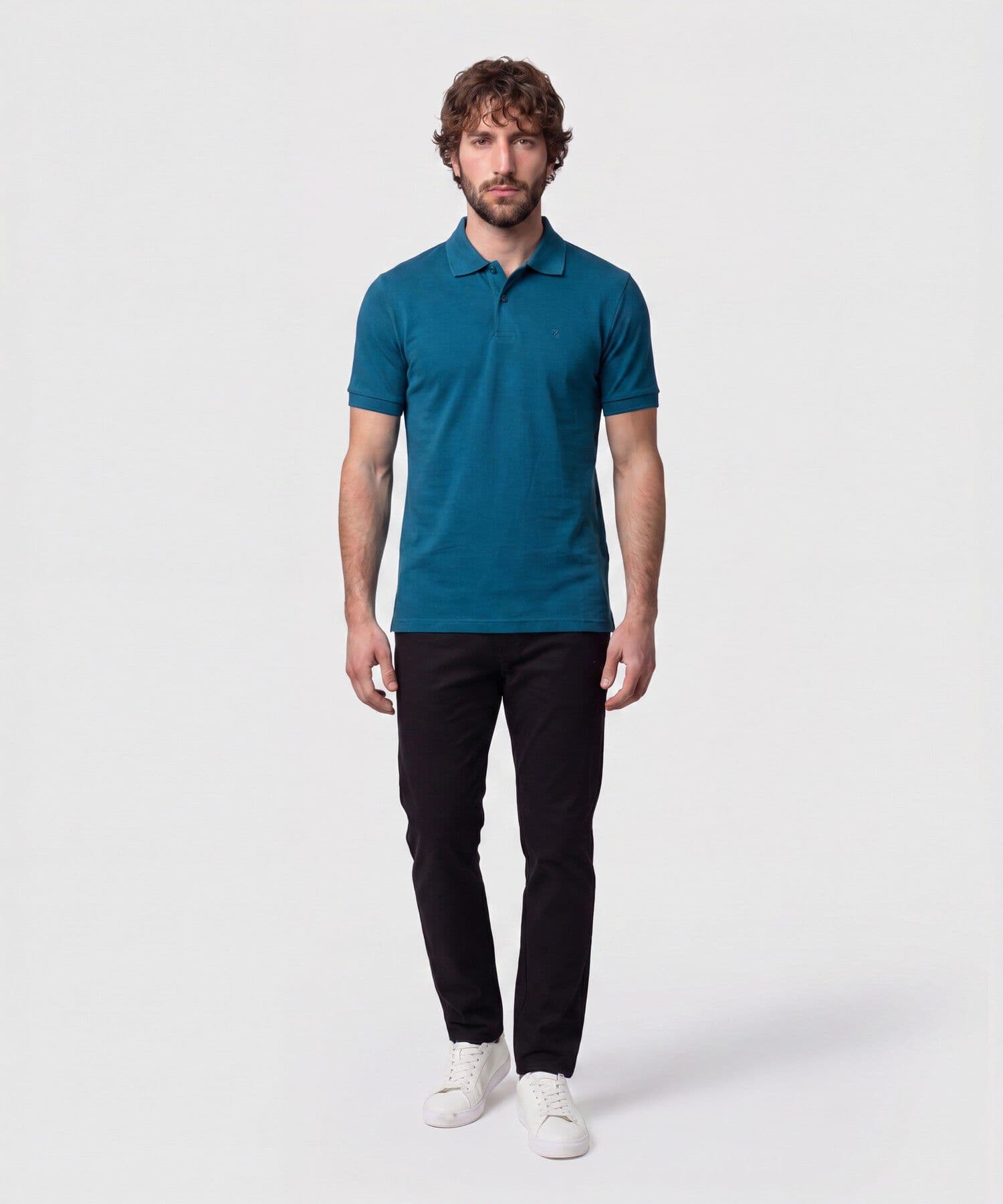 Polo Jacaranda Contemporáneo azul marino para hombre, vista 2