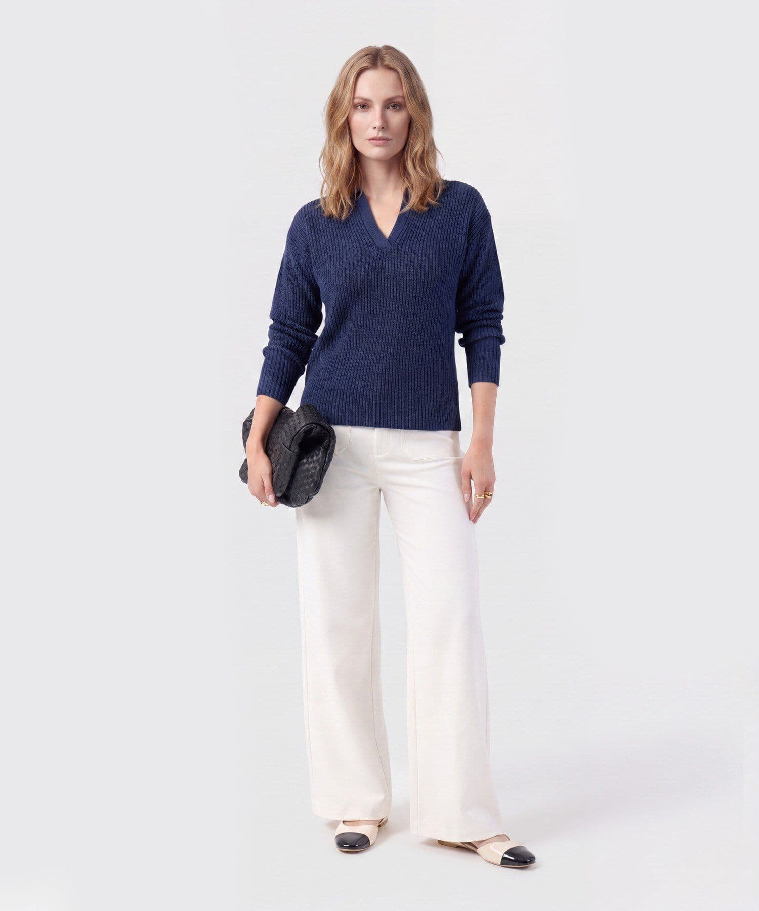 Polo Elisa Esencial azul marino para mujer, vista 2