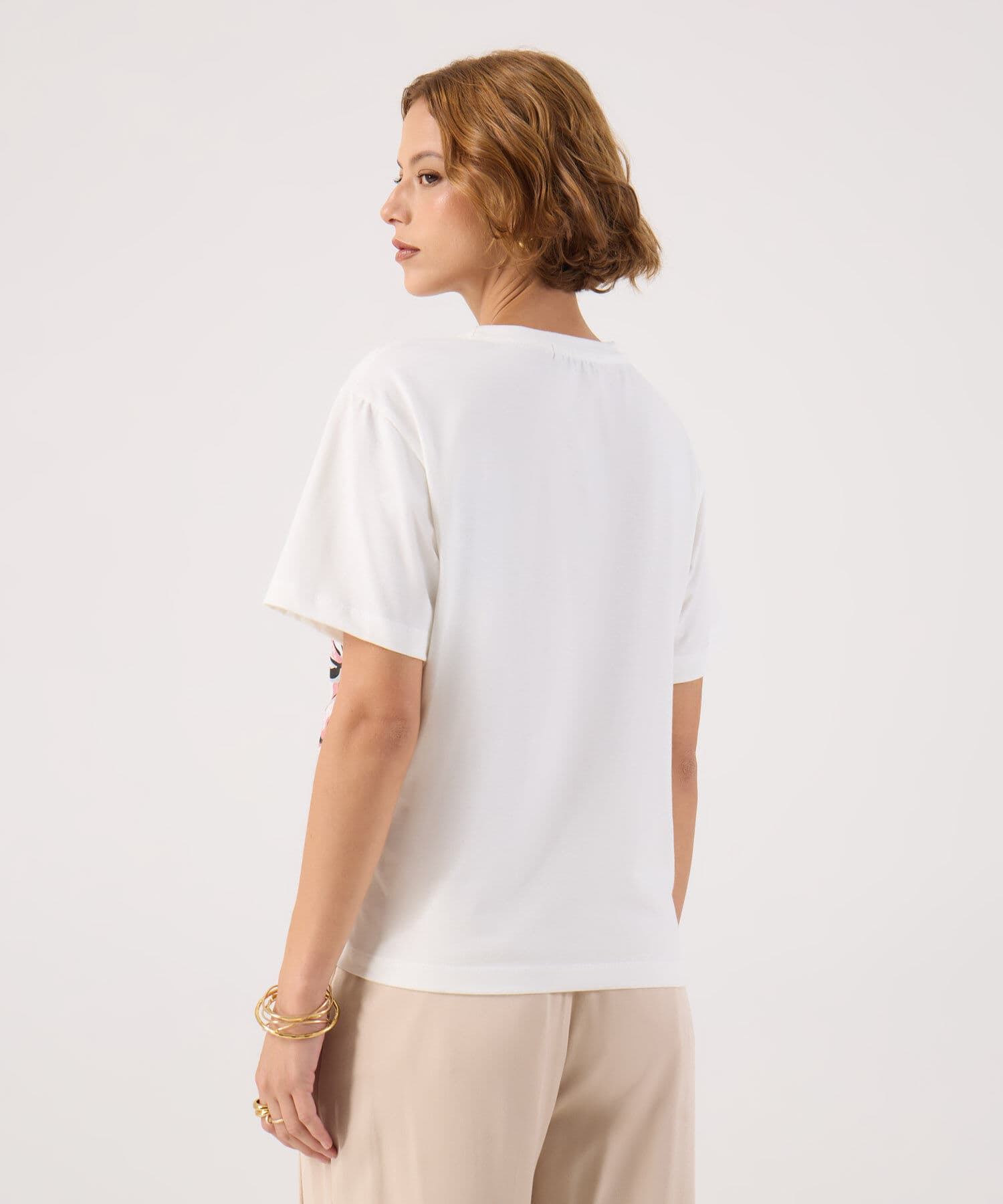 Camiseta Jacaranda Edición Índigo blanco para mujer, vista 4