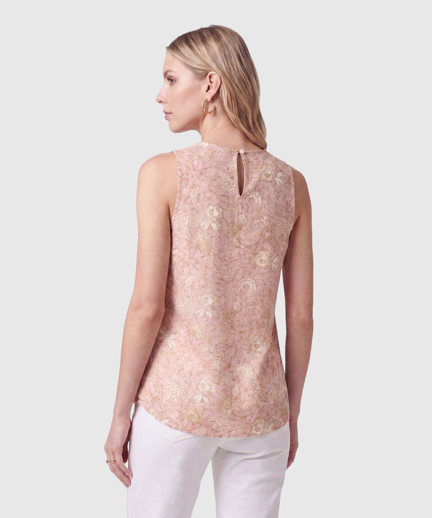 Blusa Violeta Clásico vinotinto para mujer, vista 4