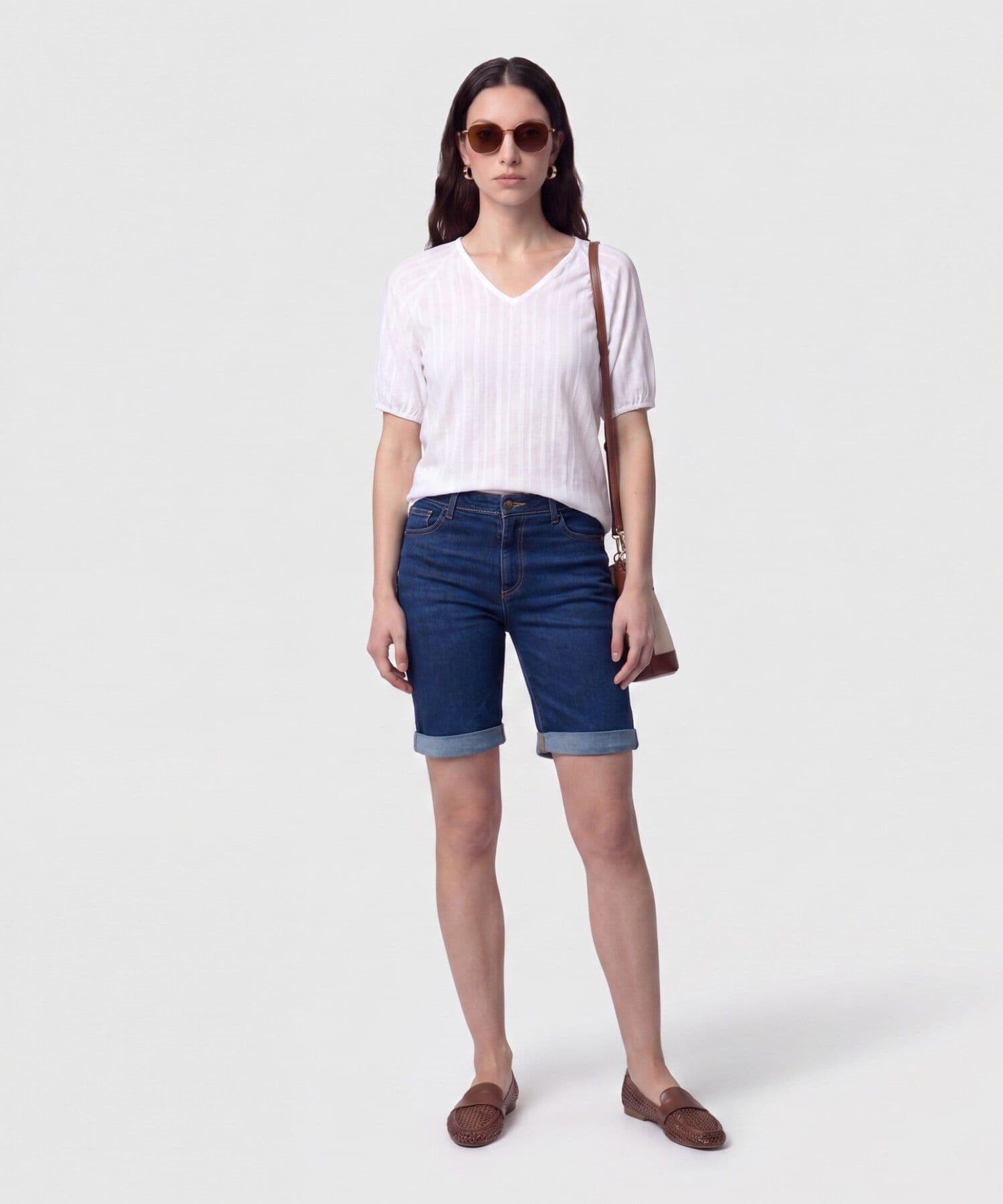 Blusa Lumbre Esencial blanco para mujer, vista 2