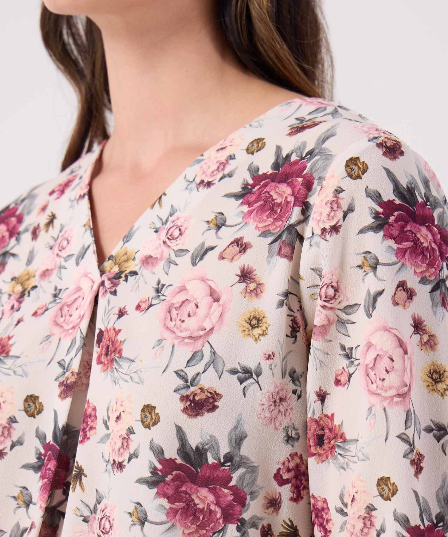 Blusa Cedro Esencial blanco para mujer, vista 3