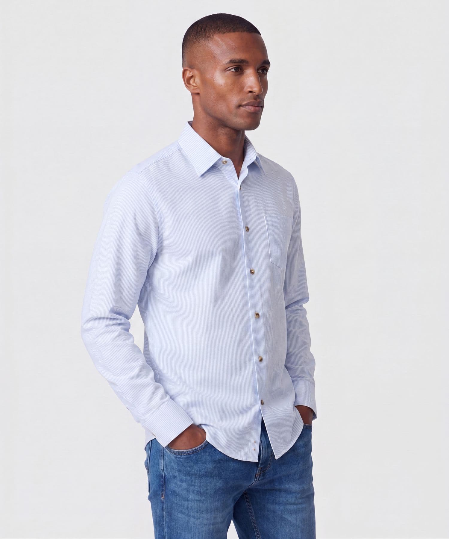 Camisa Tierra Texturizado azul marino para hombre, vista principal