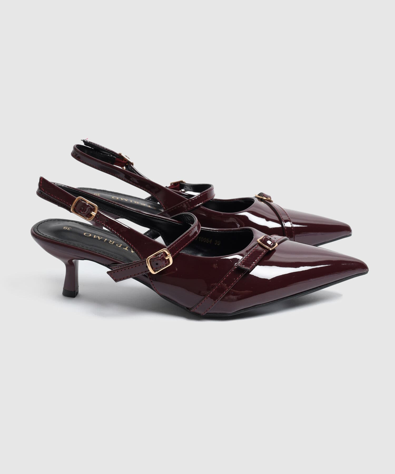 Tacón Marfil Fluido negro para mujer, vista 2