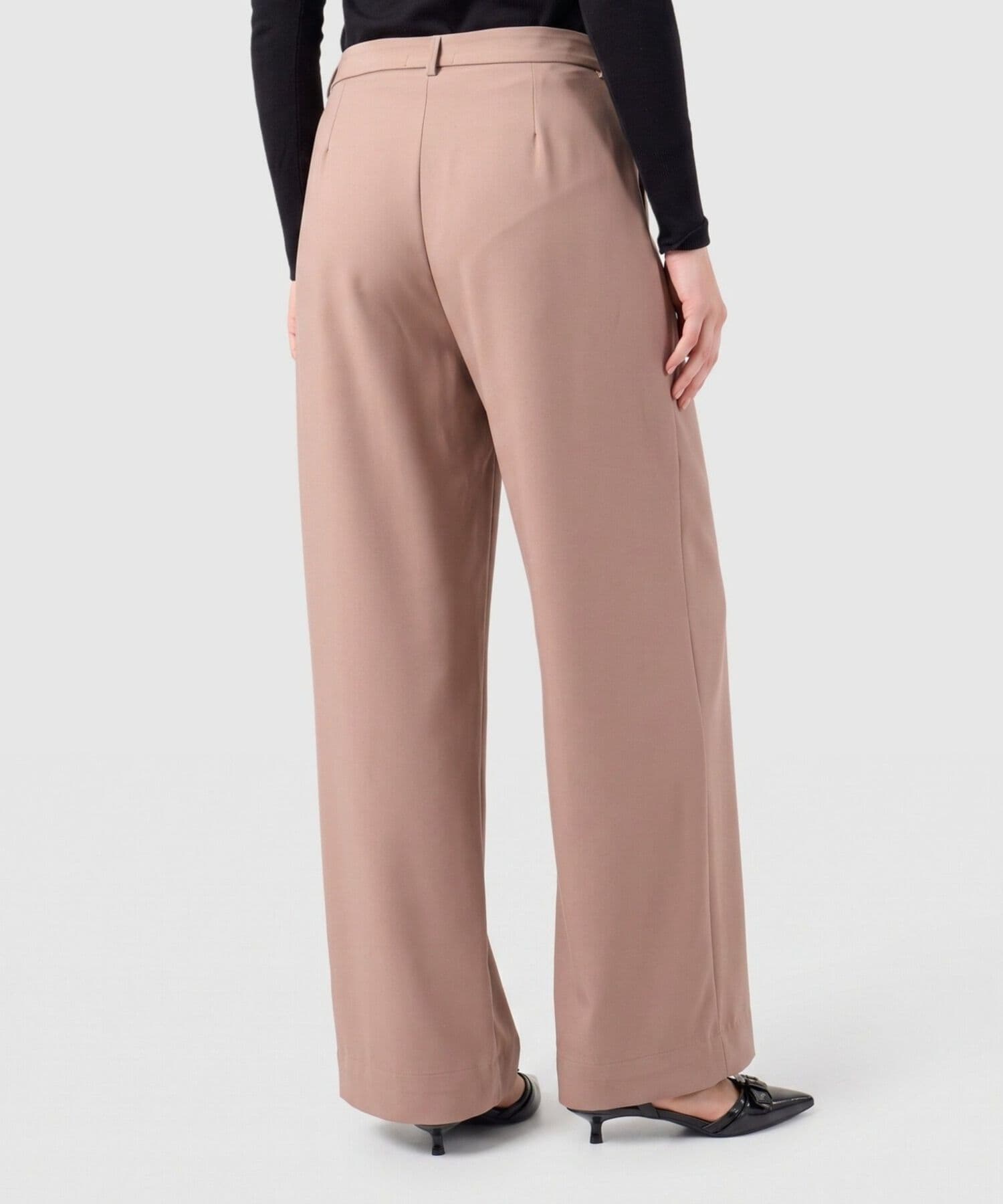 Pantalón Dorada Texturizado café para mujer, vista 4