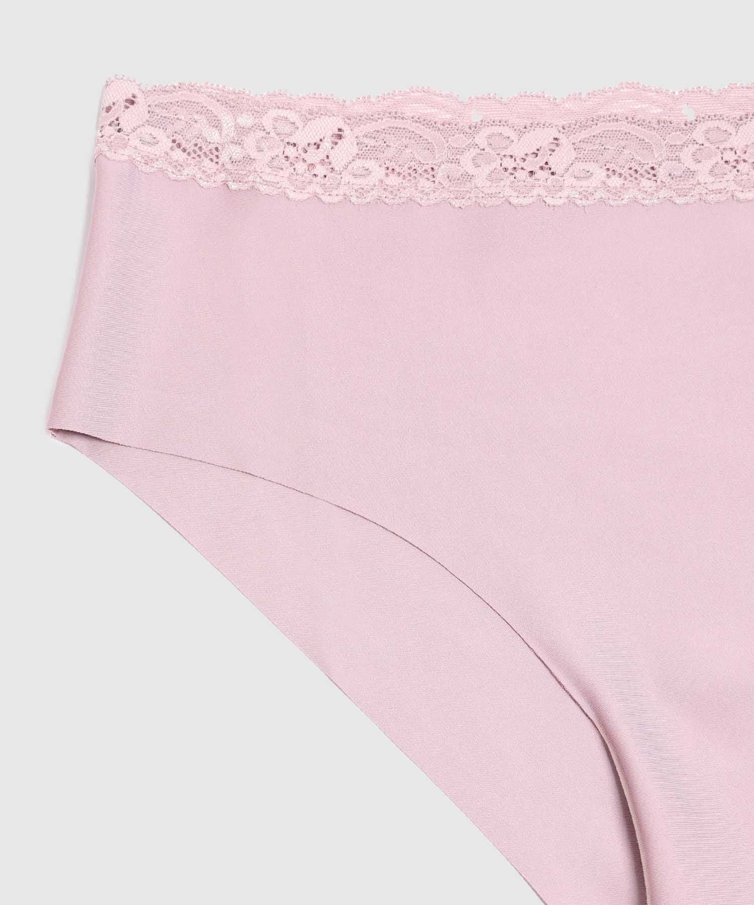 Ropa interior Flora Minimalista rosa empolvado para mujer, vista 2