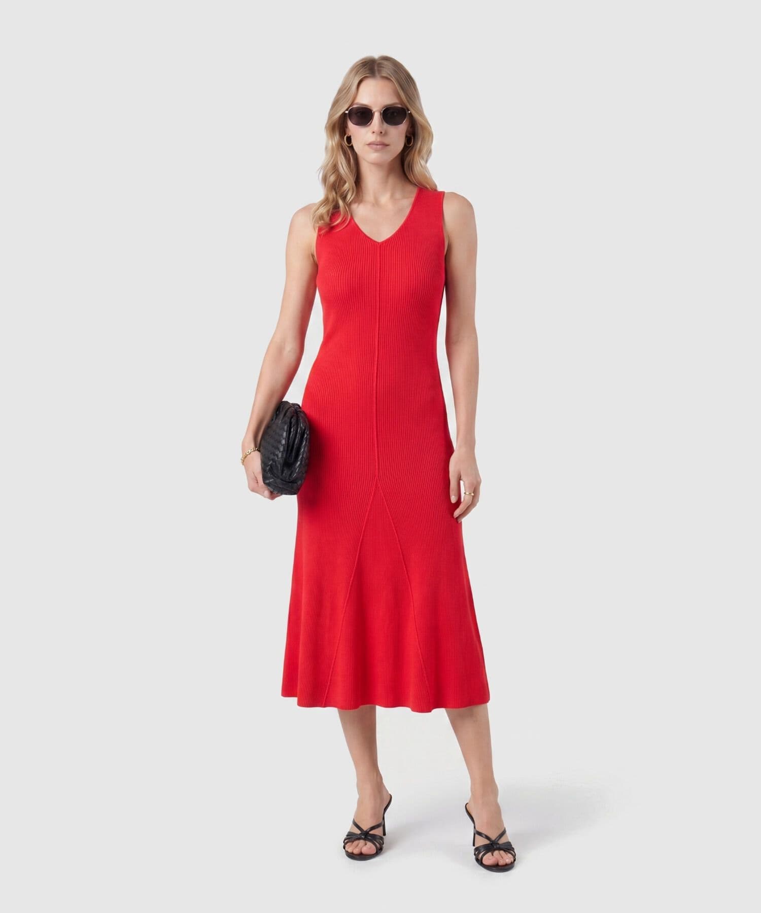 Vestido Julieta de Viaje rojo granada para mujer, vista principal