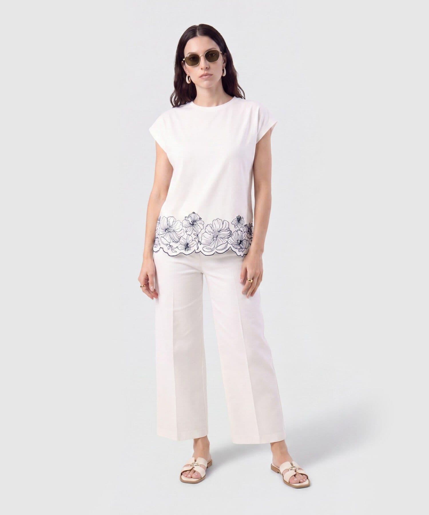 Camiseta Orquídea Ligero blanco para mujer, vista 2