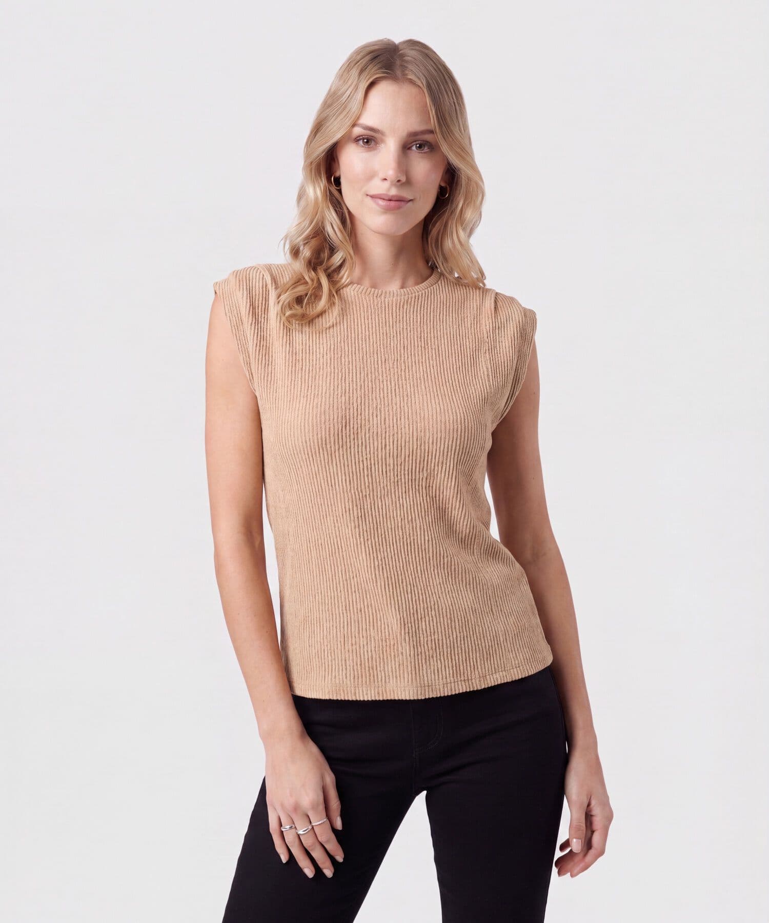 Camiseta Marfil de Ciudad café para mujer, vista principal