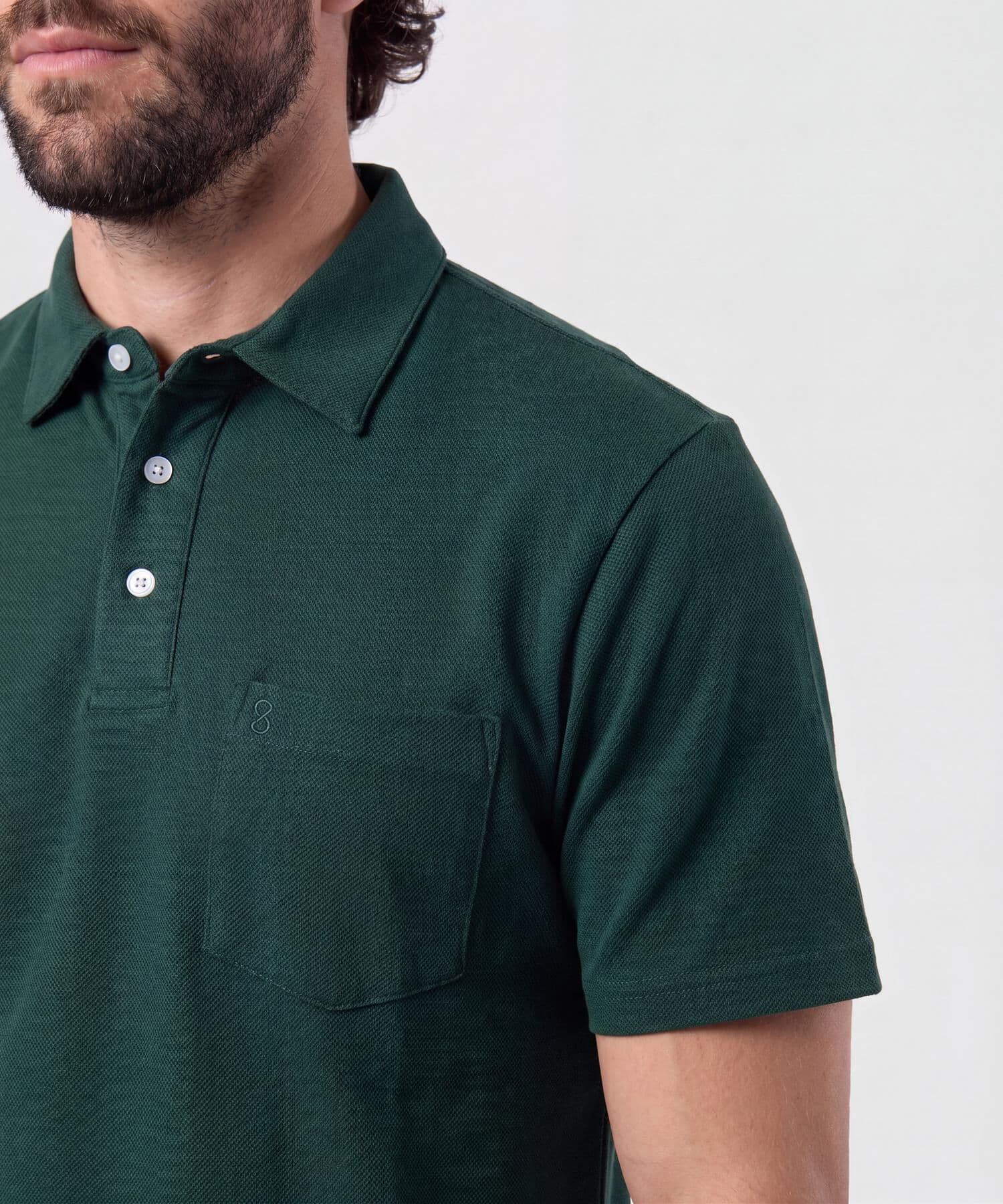 Polo Cobalto Sastre verde oliva para hombre, vista 3
