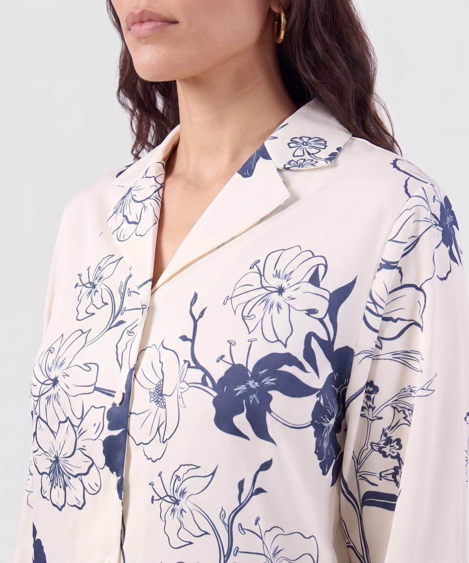 Camisa Candelaria de Día lila para mujer, vista 3