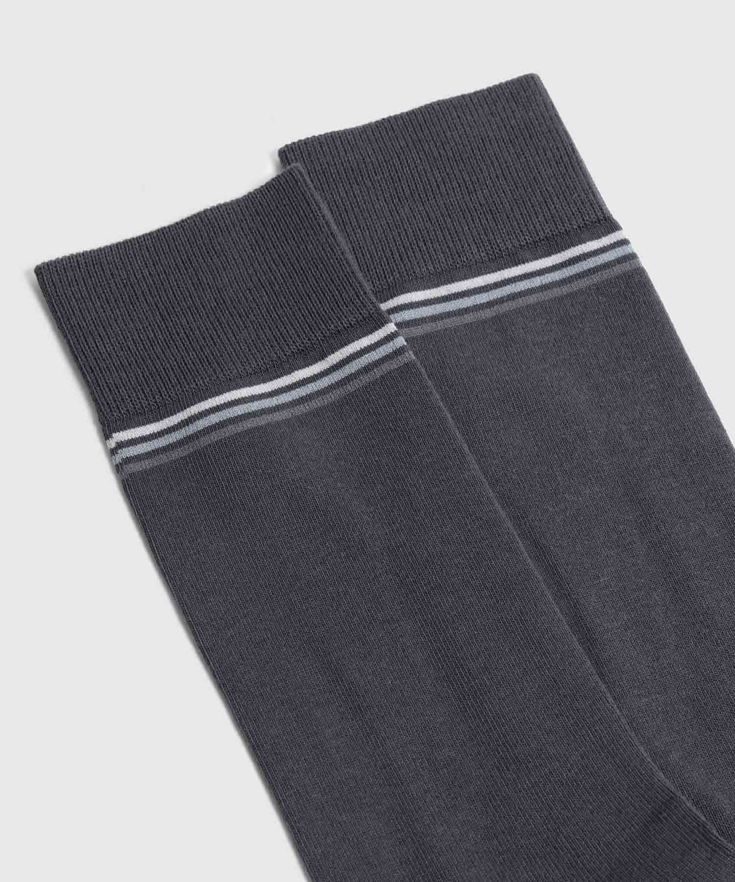 Medias Encanto Urbano gris humo para hombre, vista 2