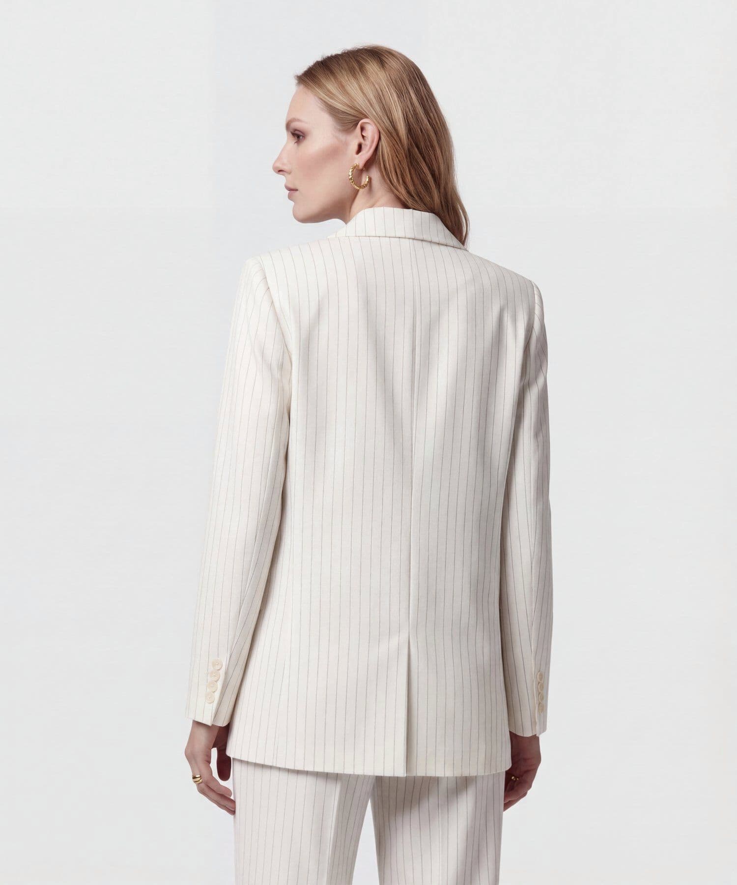 Chaqueta Isadora Texturizado blanco para mujer, vista 4