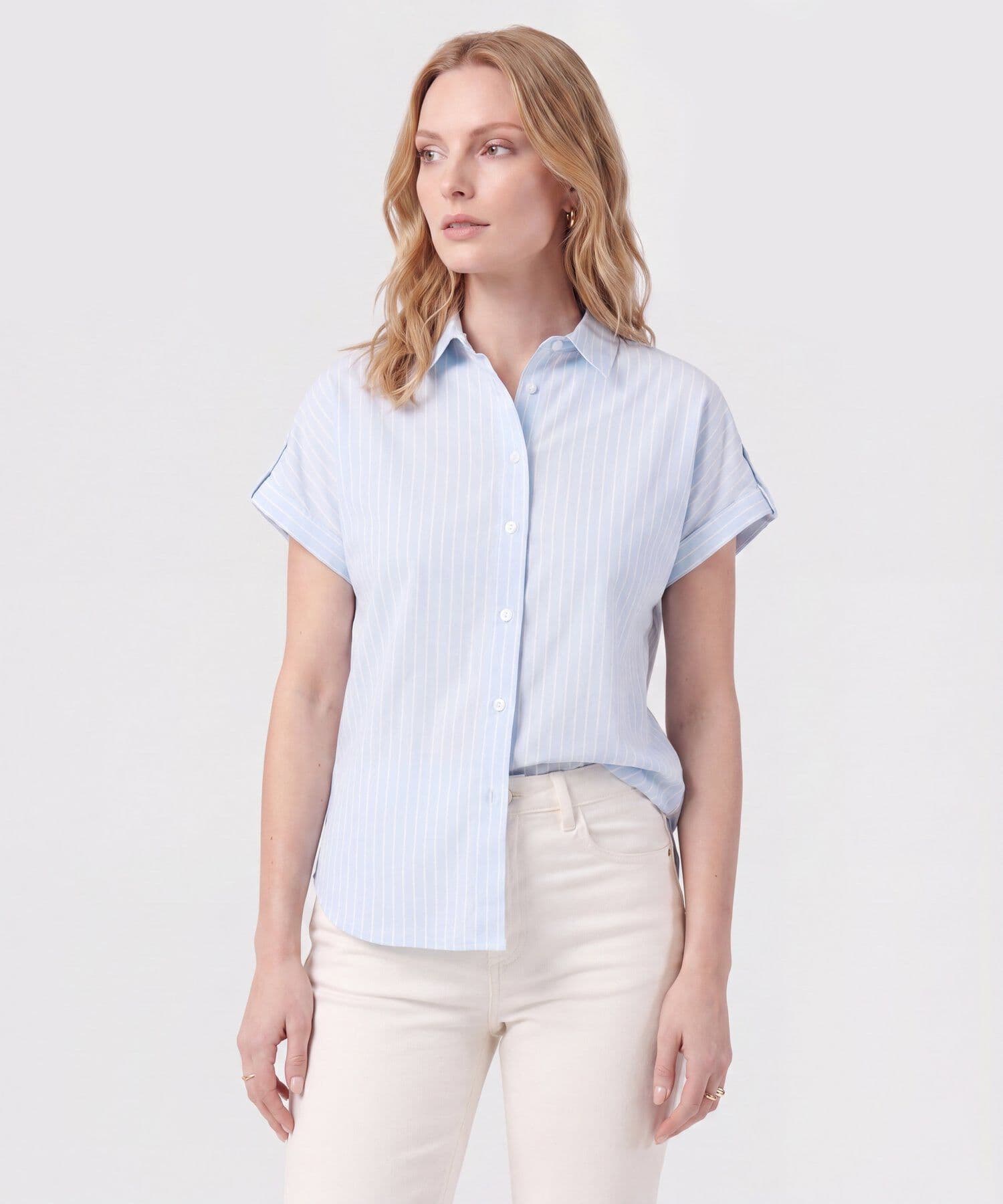 Camisa Carmín de Noche azul marino para mujer, vista principal