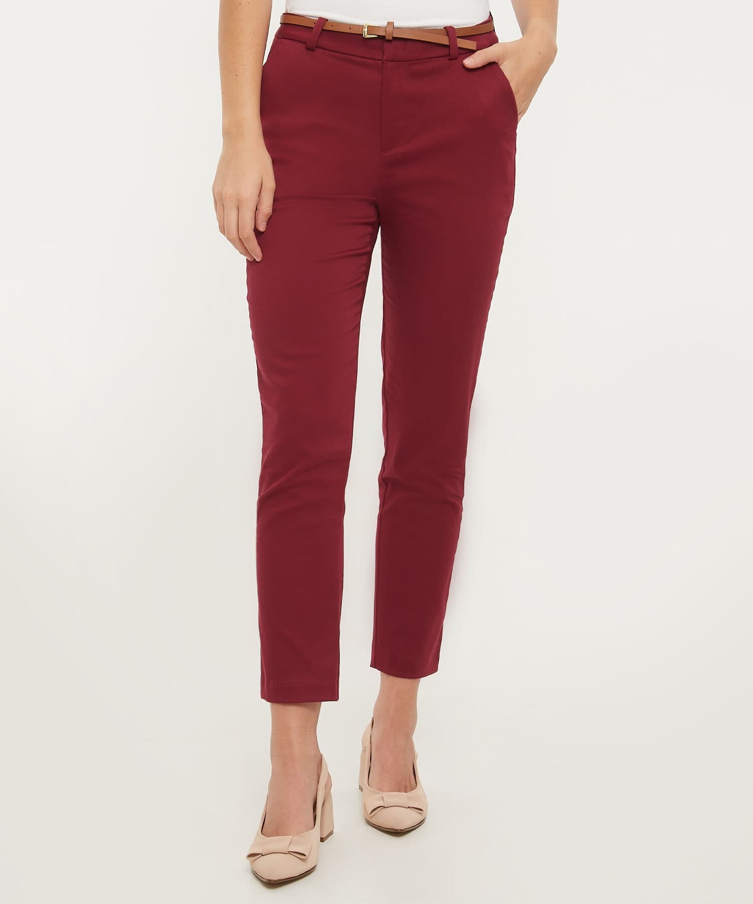 Pantalón Aura de Viaje rojo granada para mujer, vista principal
