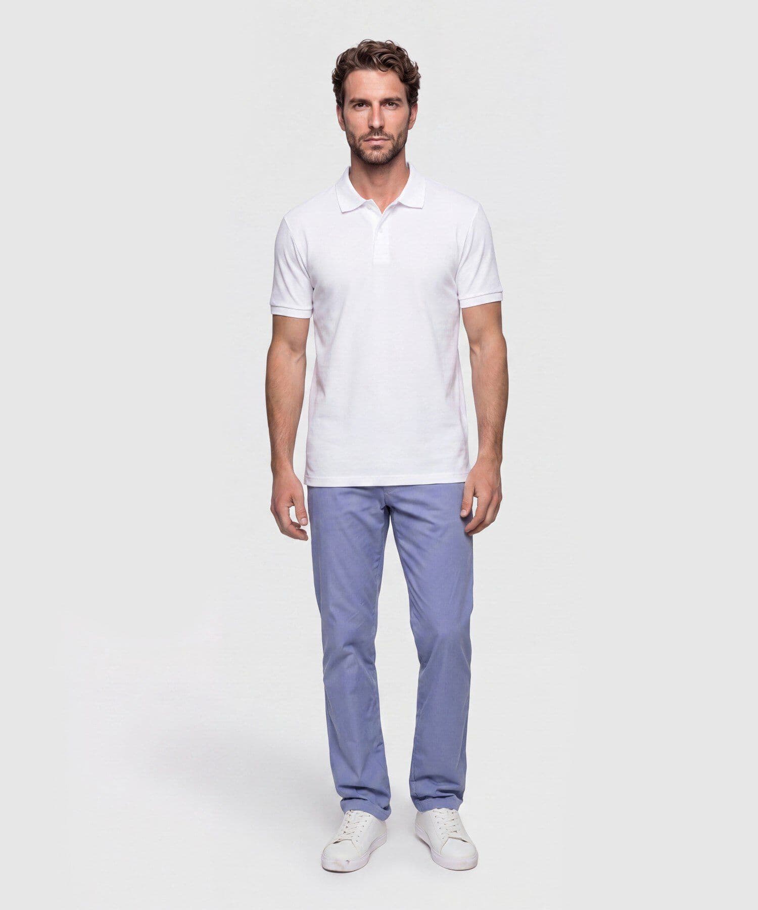 Polo Palma Natural blanco para hombre, vista 2