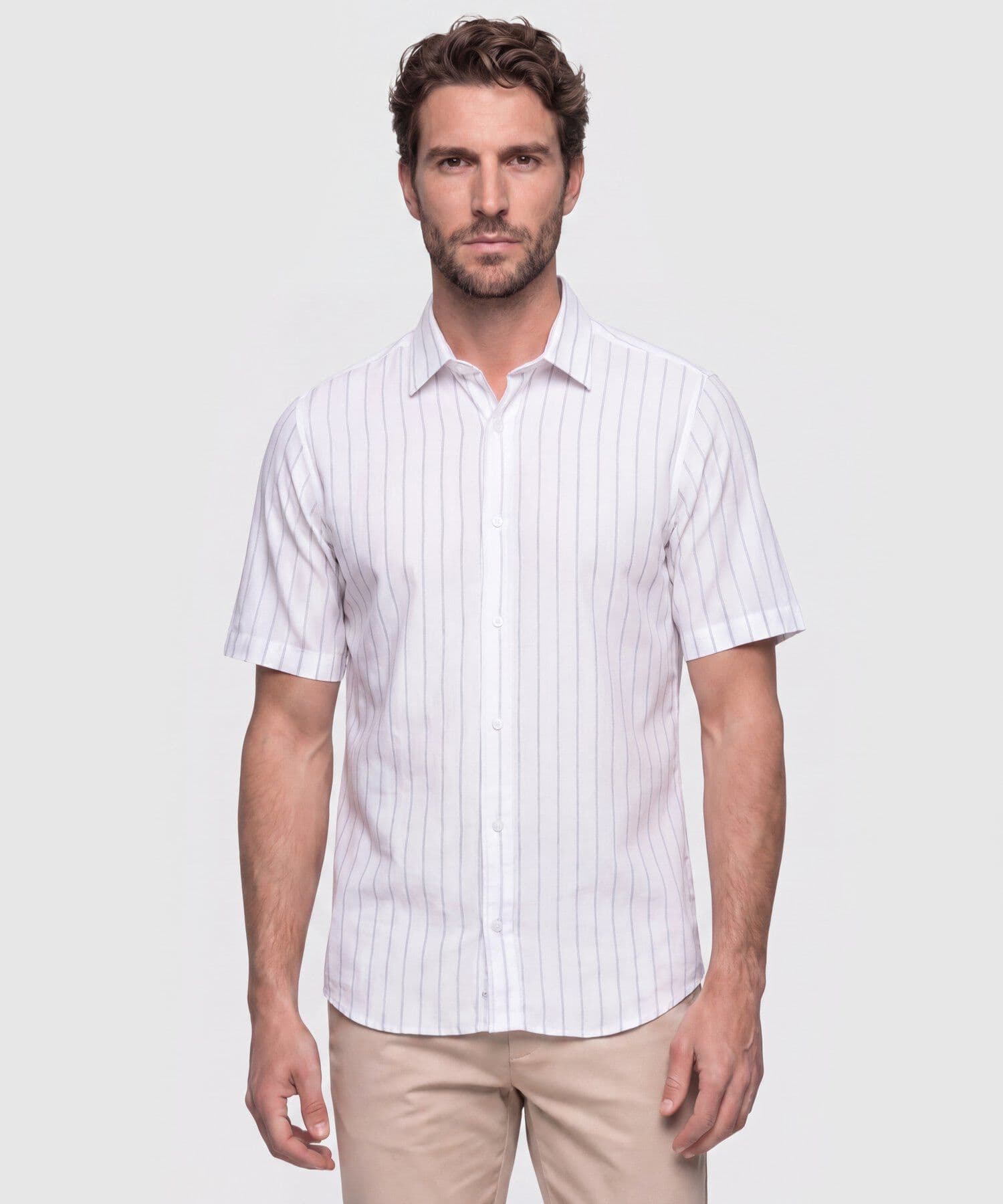 Camisa Dorada de Noche blanco para hombre, vista principal