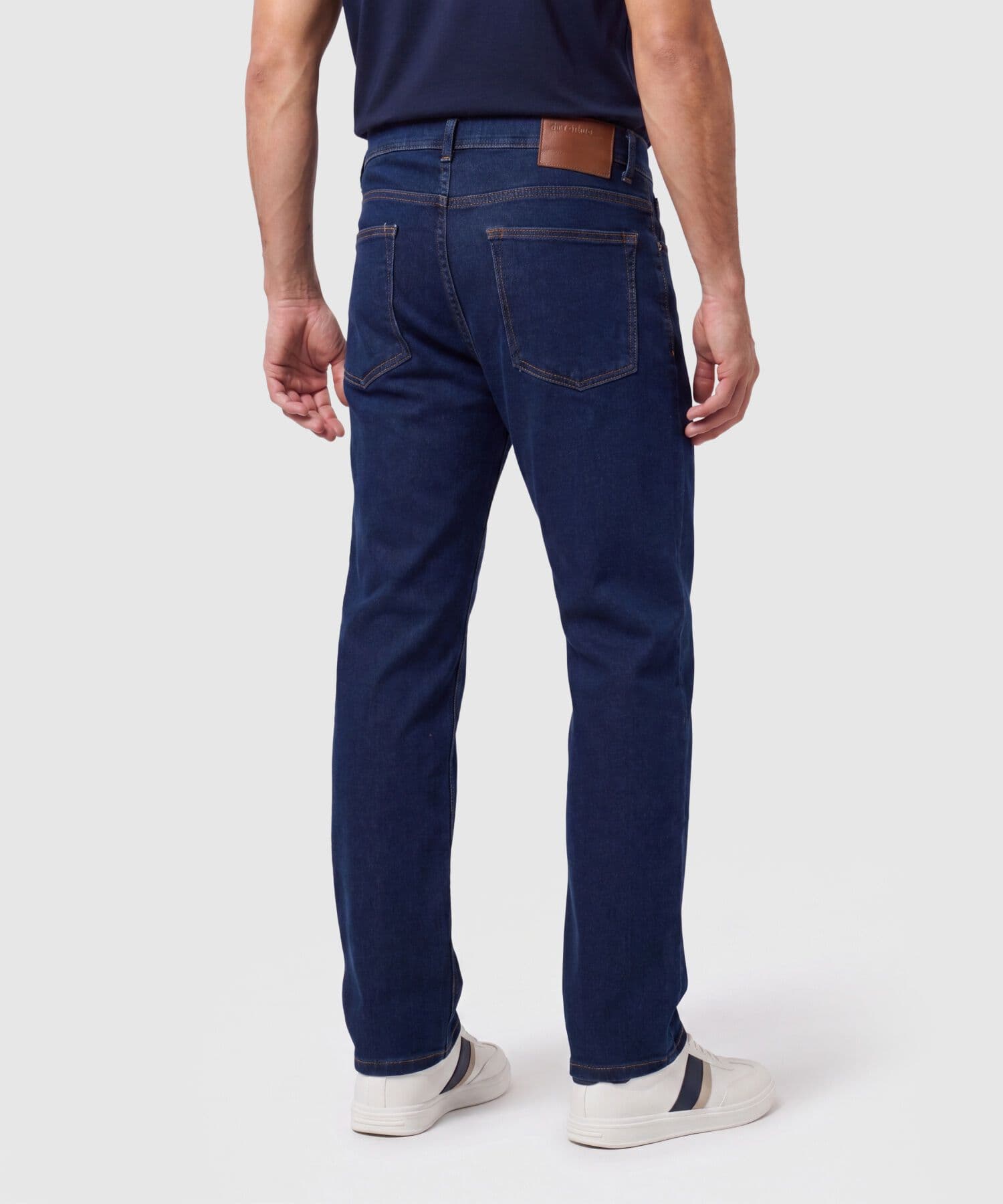 Jean Azahar Suave azul marino para hombre, vista 4