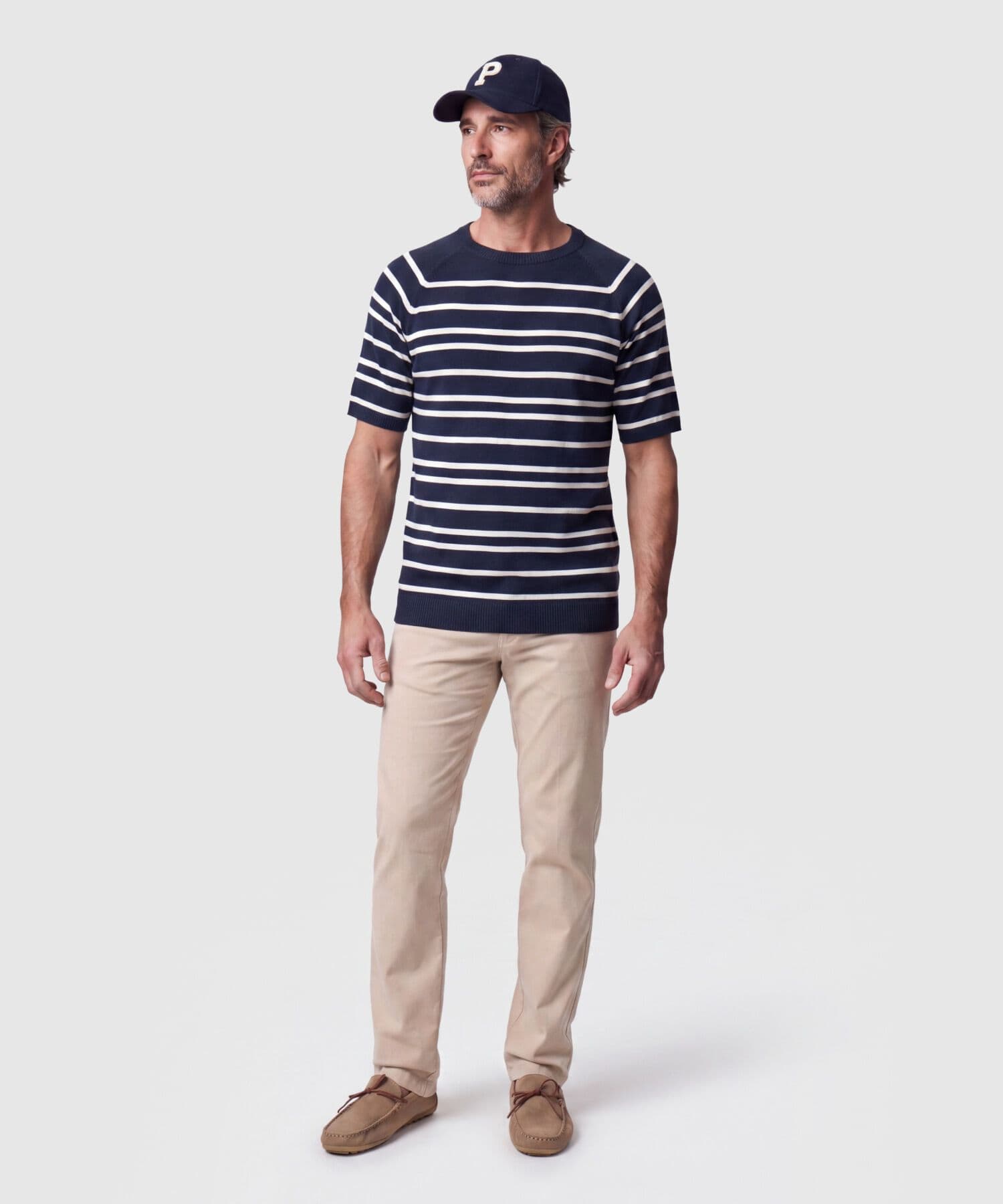 Camiseta Sierra de Día azul marino para hombre, vista 2