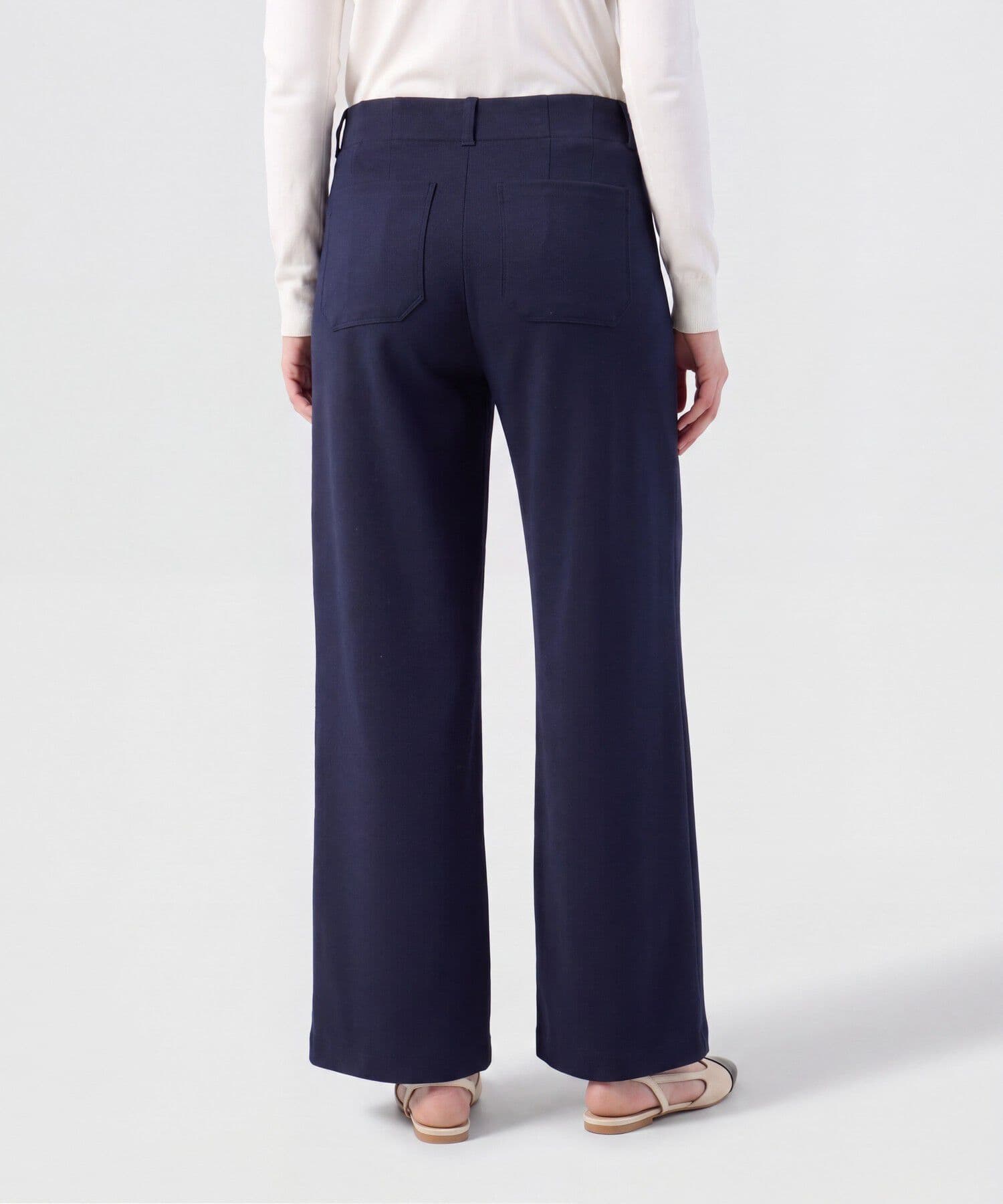 Pantalón Siena Contemporáneo azul marino para mujer, vista 4